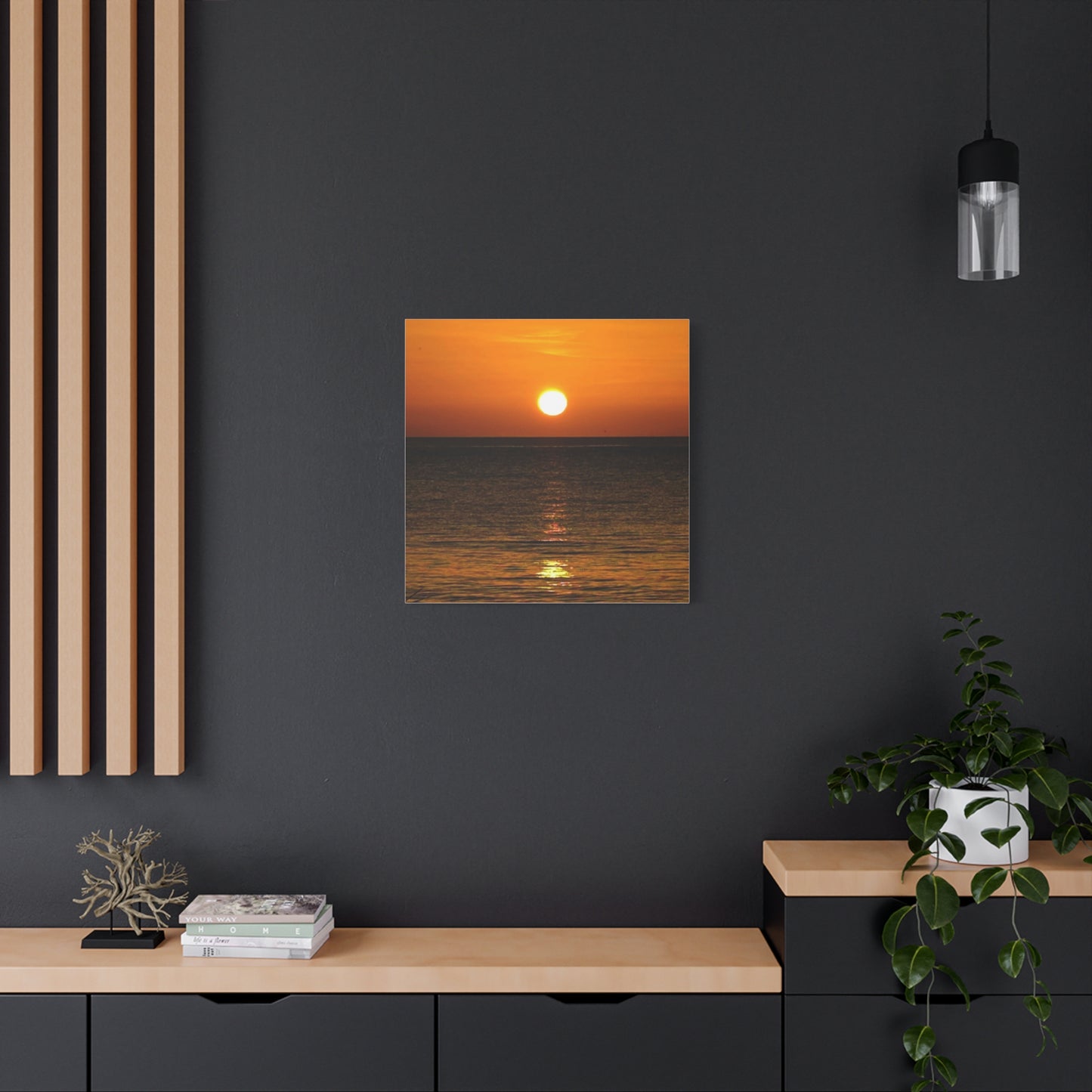 Sunset on a Matte Canvas, Stretched, 1.25"