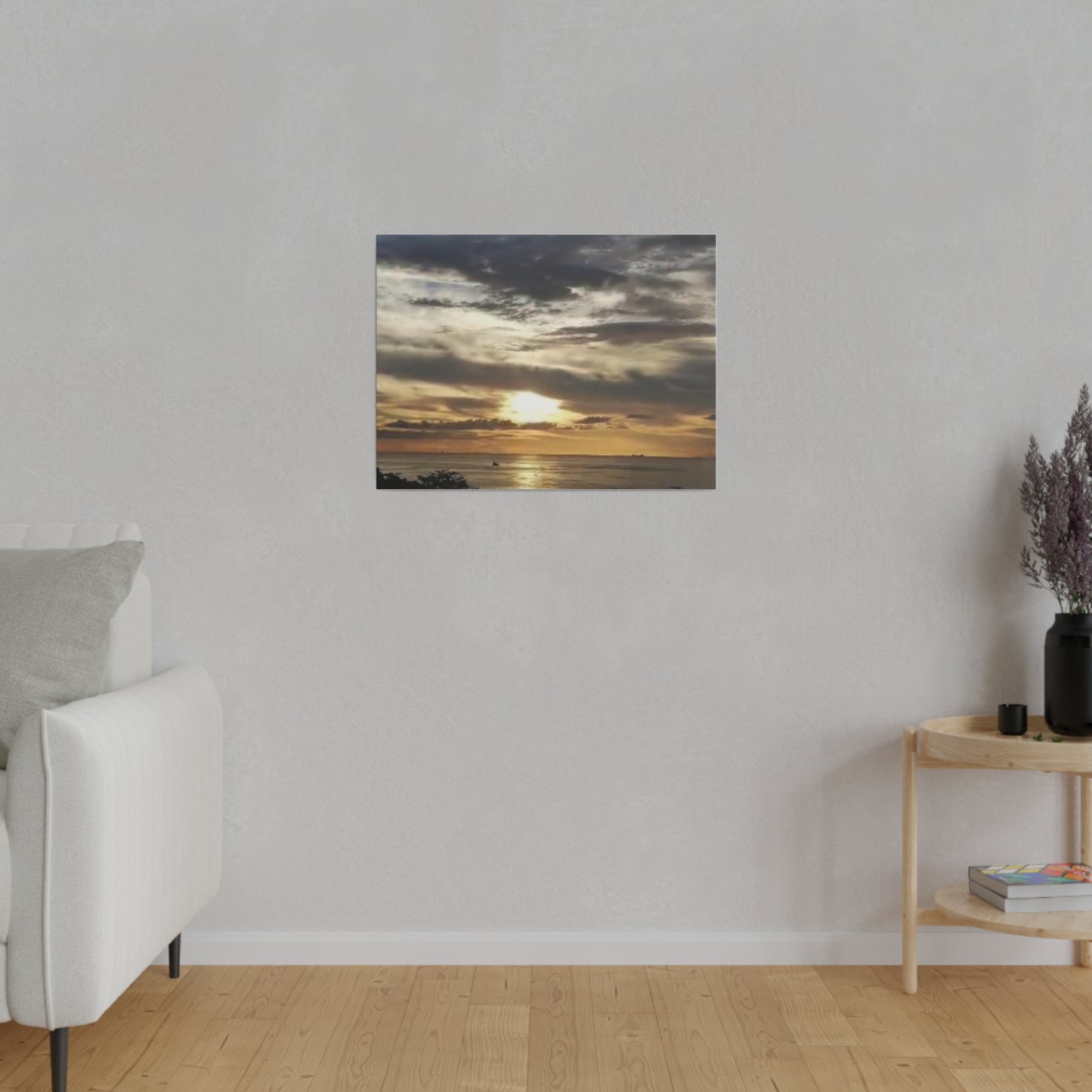 Sunrise on a Matte Canvas, Stretched, 0.75"