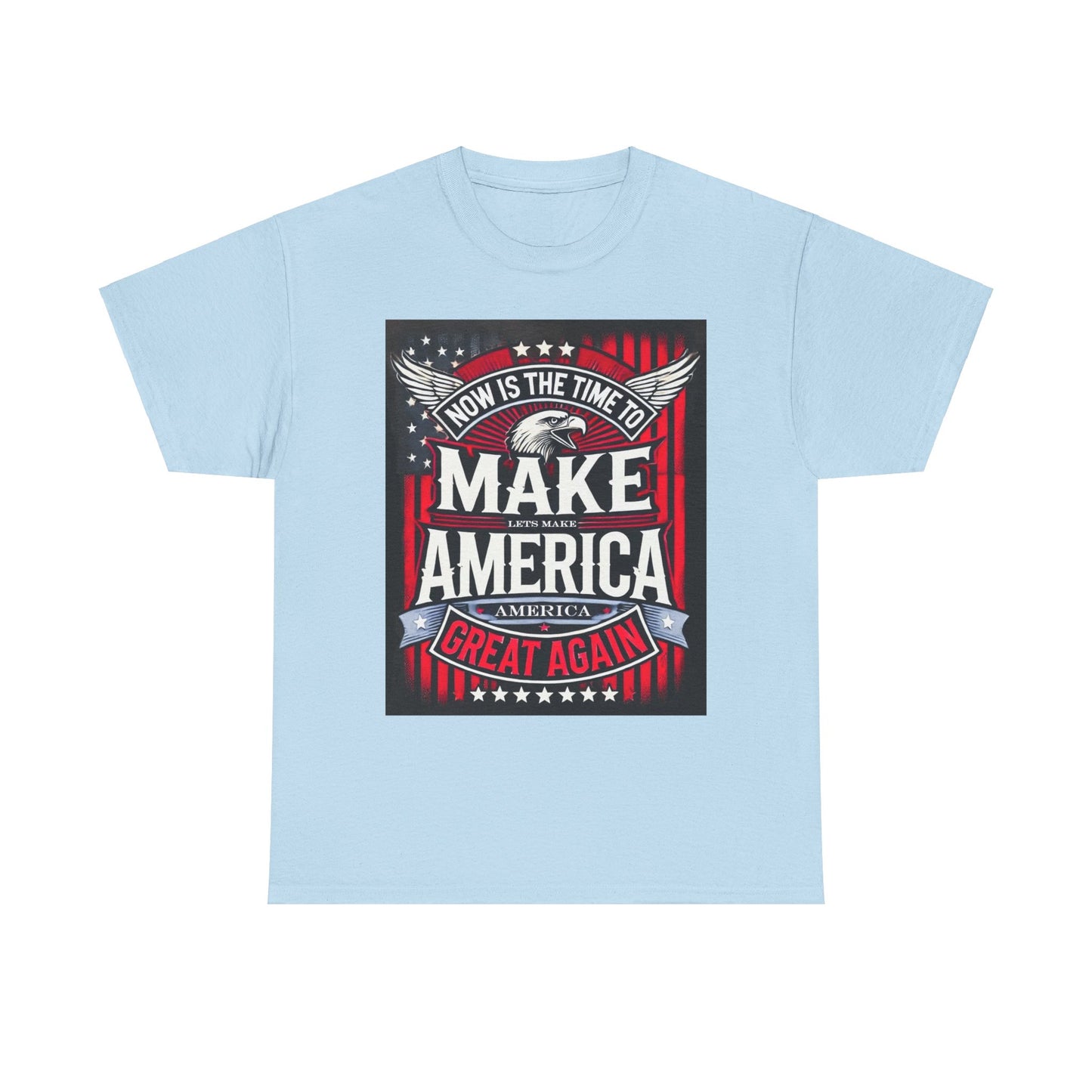 Election Heavy Cotton T-Shirt With Front and Back Print