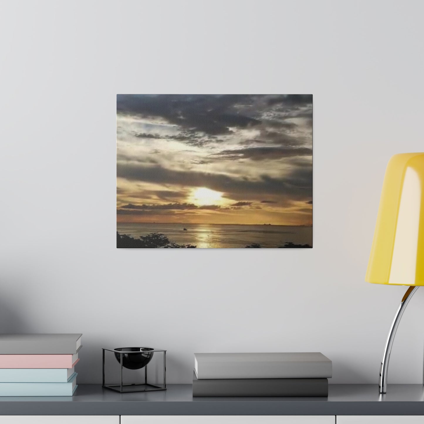 Sunrise on a Matte Canvas, Stretched, 0.75"