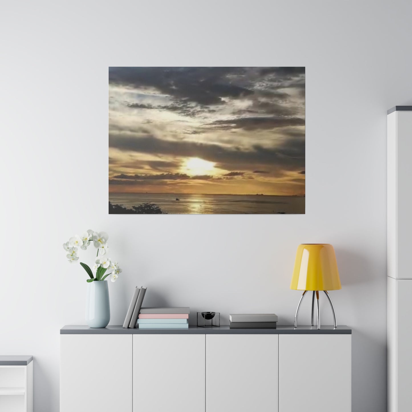 Sunrise on a Matte Canvas, Stretched, 0.75"