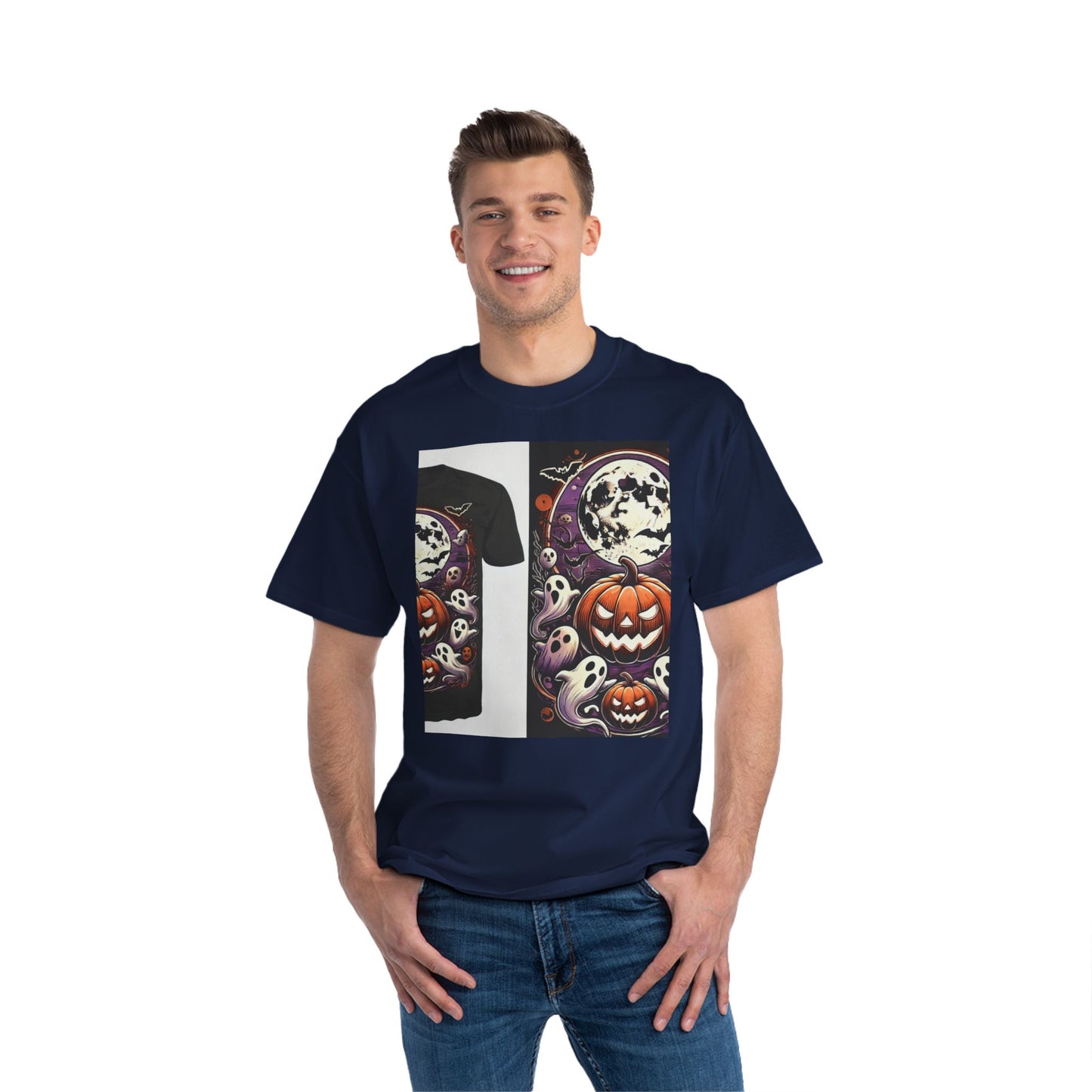 Halloween Short-Sleeve T-Shirt, With Front / Back Print