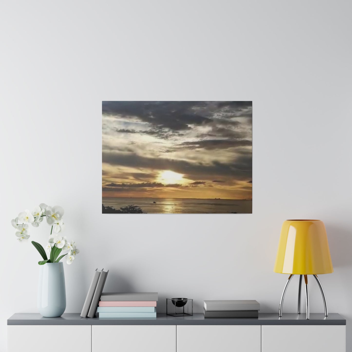 Sunrise on a Matte Canvas, Stretched, 0.75"