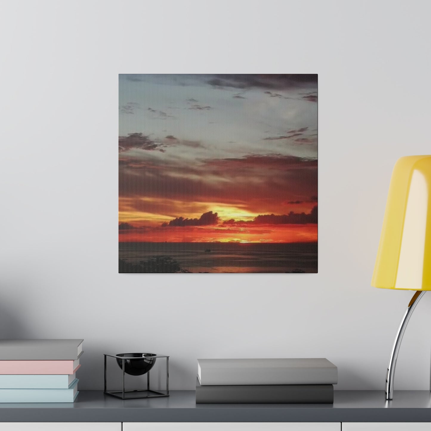 Sunset on a Matte Canvas, Stretched, 0.75"