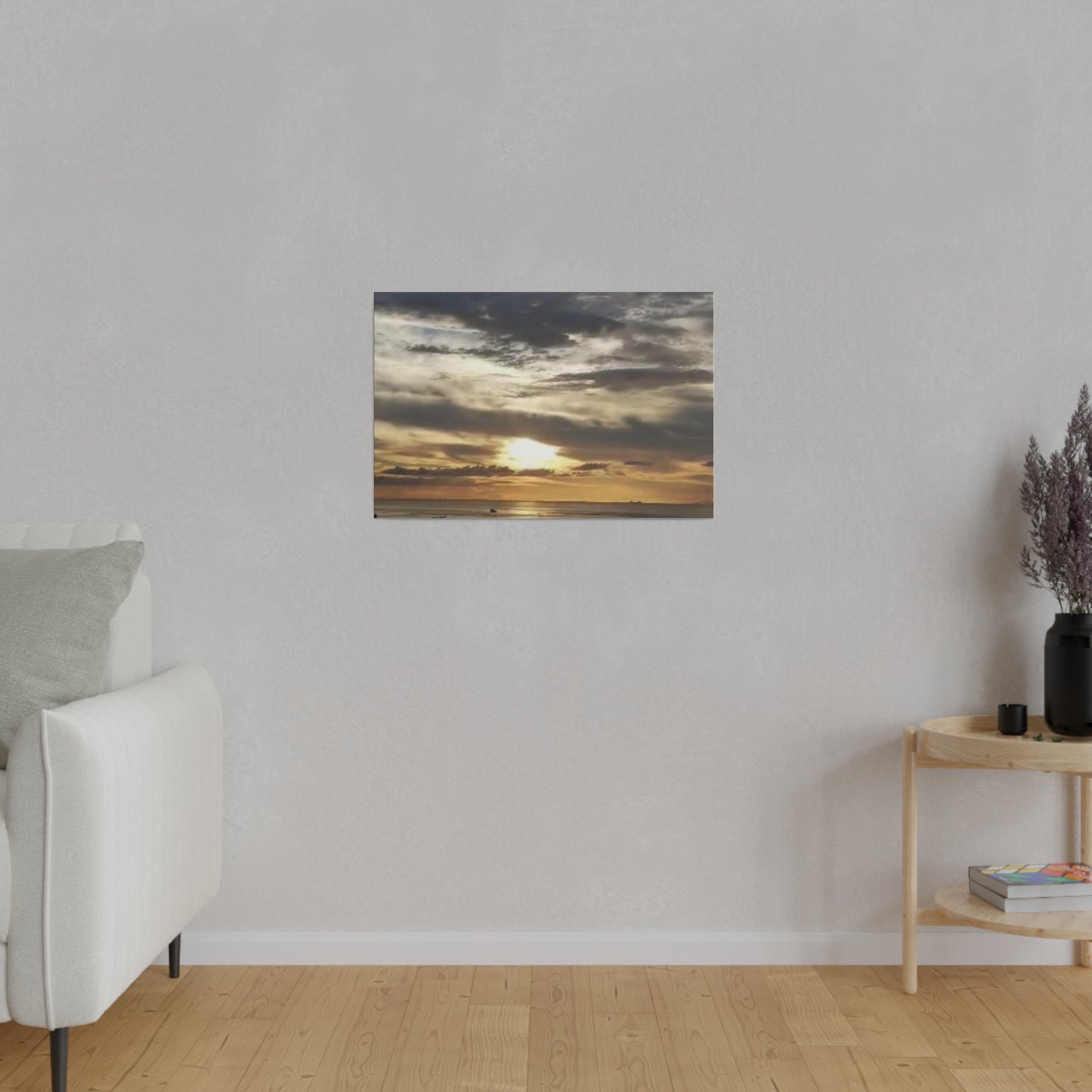 Sunrise on a Matte Canvas, Stretched, 0.75"