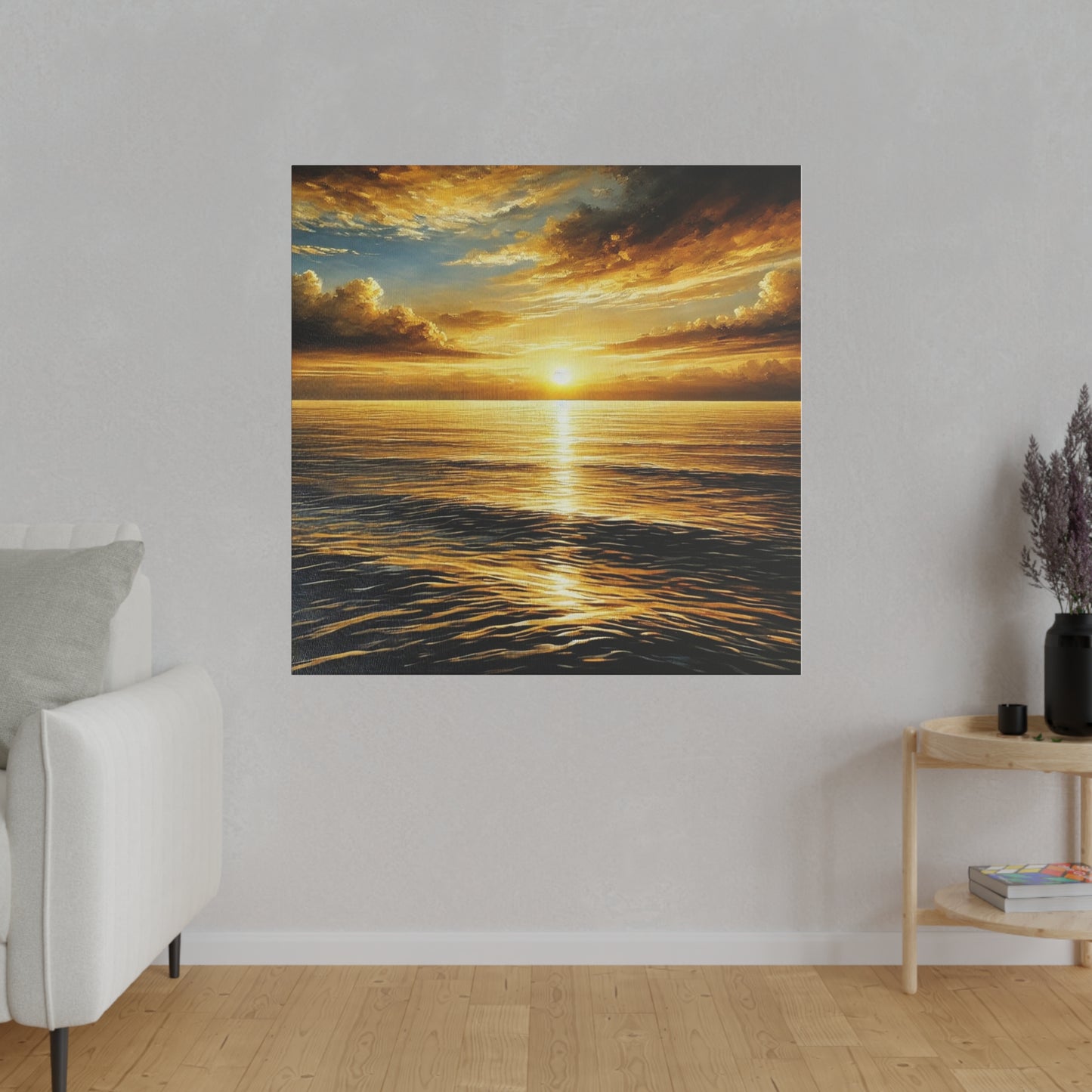 Sunset on a Matte Canvas, Stretched, 0.75"