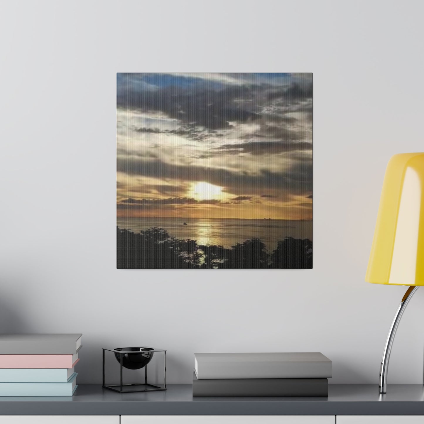 Sunrise on a Matte Canvas, Stretched, 0.75"