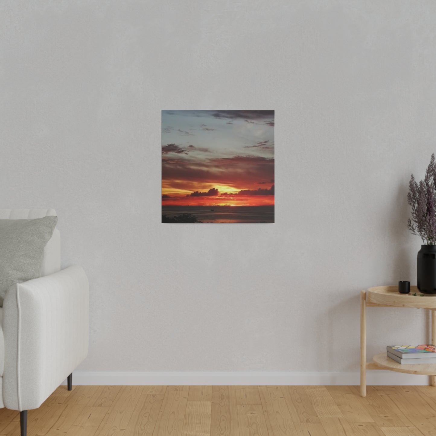 Sunset on a Matte Canvas, Stretched, 0.75"