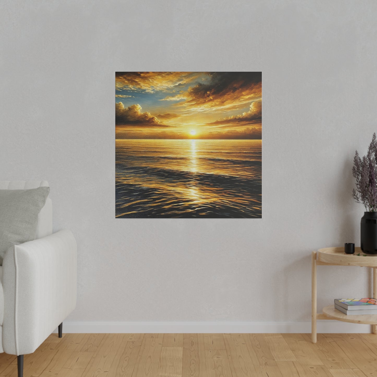 Sunset on a Matte Canvas, Stretched, 0.75"