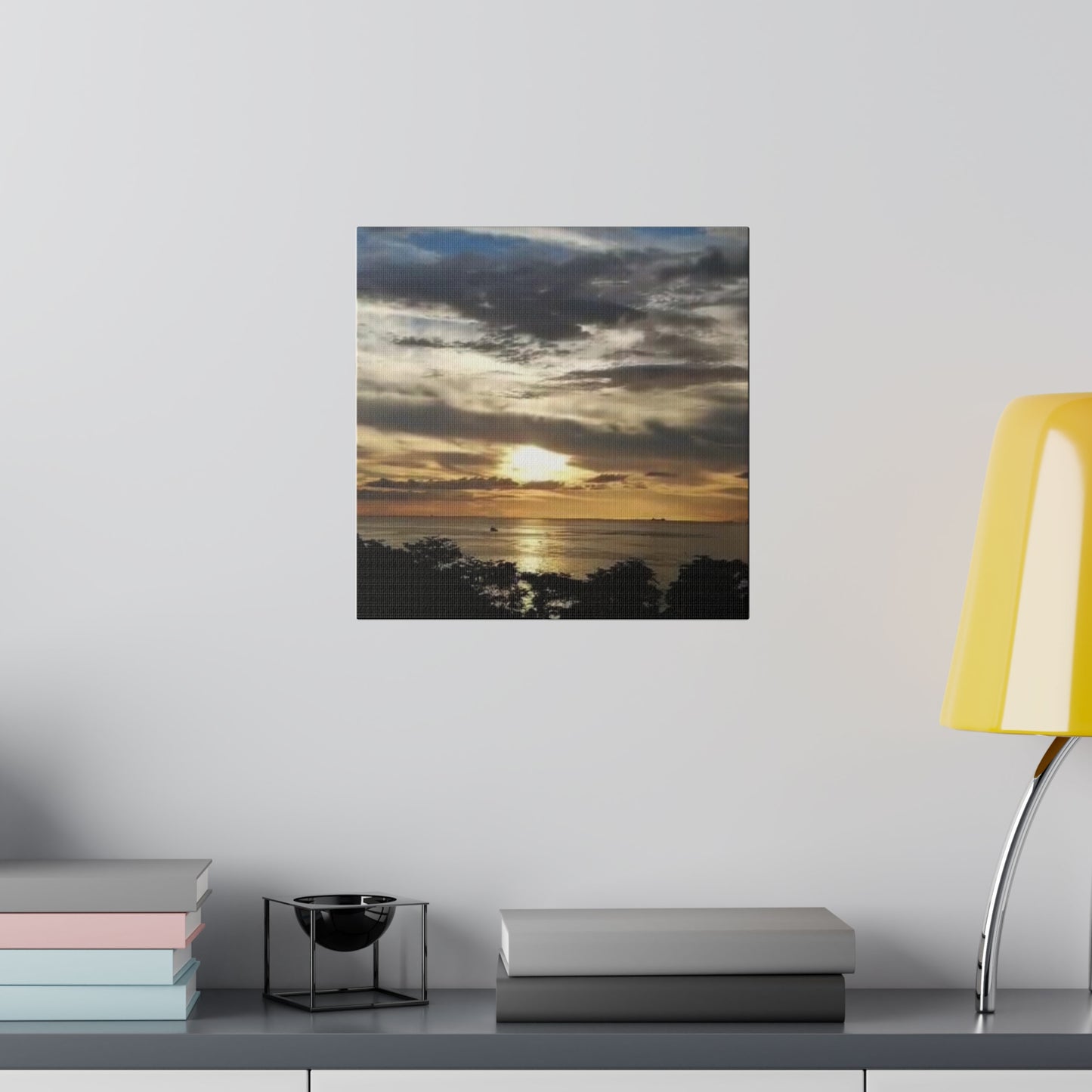 Sunrise on a Matte Canvas, Stretched, 0.75"