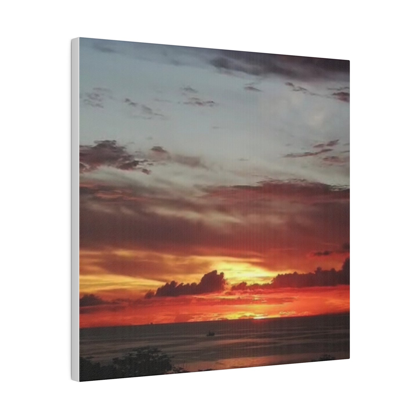 Sunset on a Matte Canvas, Stretched, 0.75"