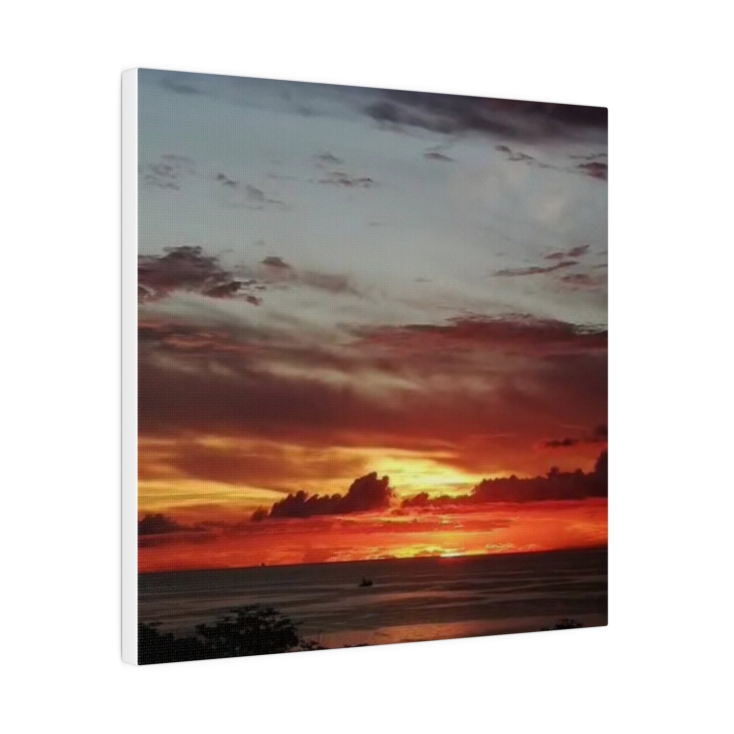 Sunset on a Matte Canvas, Stretched, 0.75"