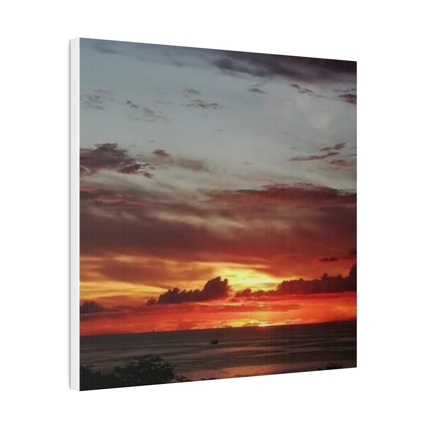 Sunset on a Matte Canvas, Stretched, 0.75"