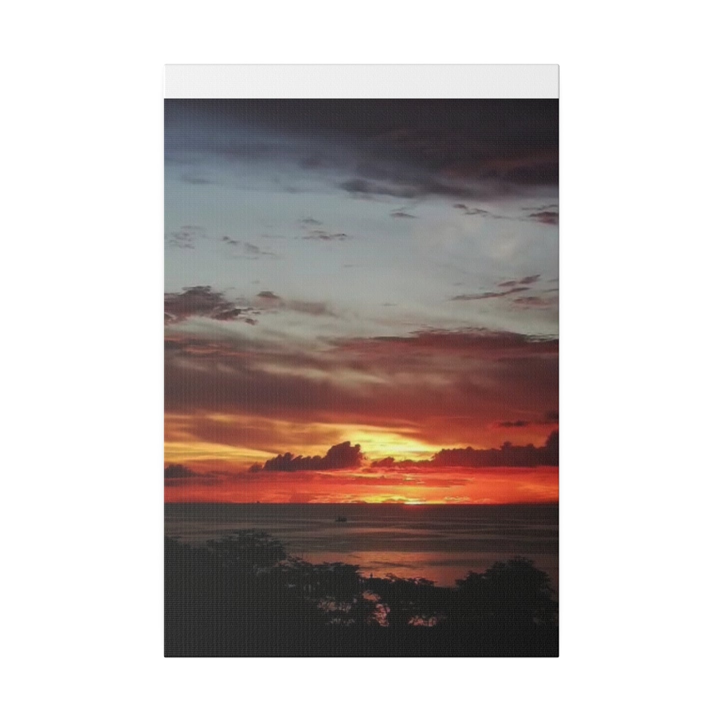 Sunset on a Matte Canvas, Stretched, 0.75"