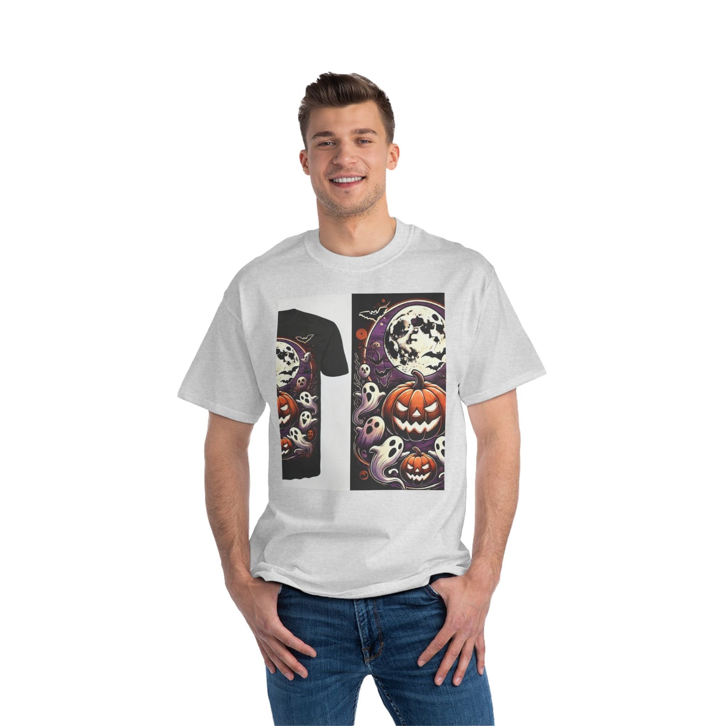 Halloween Short-Sleeve T-Shirt, With Front / Back Print