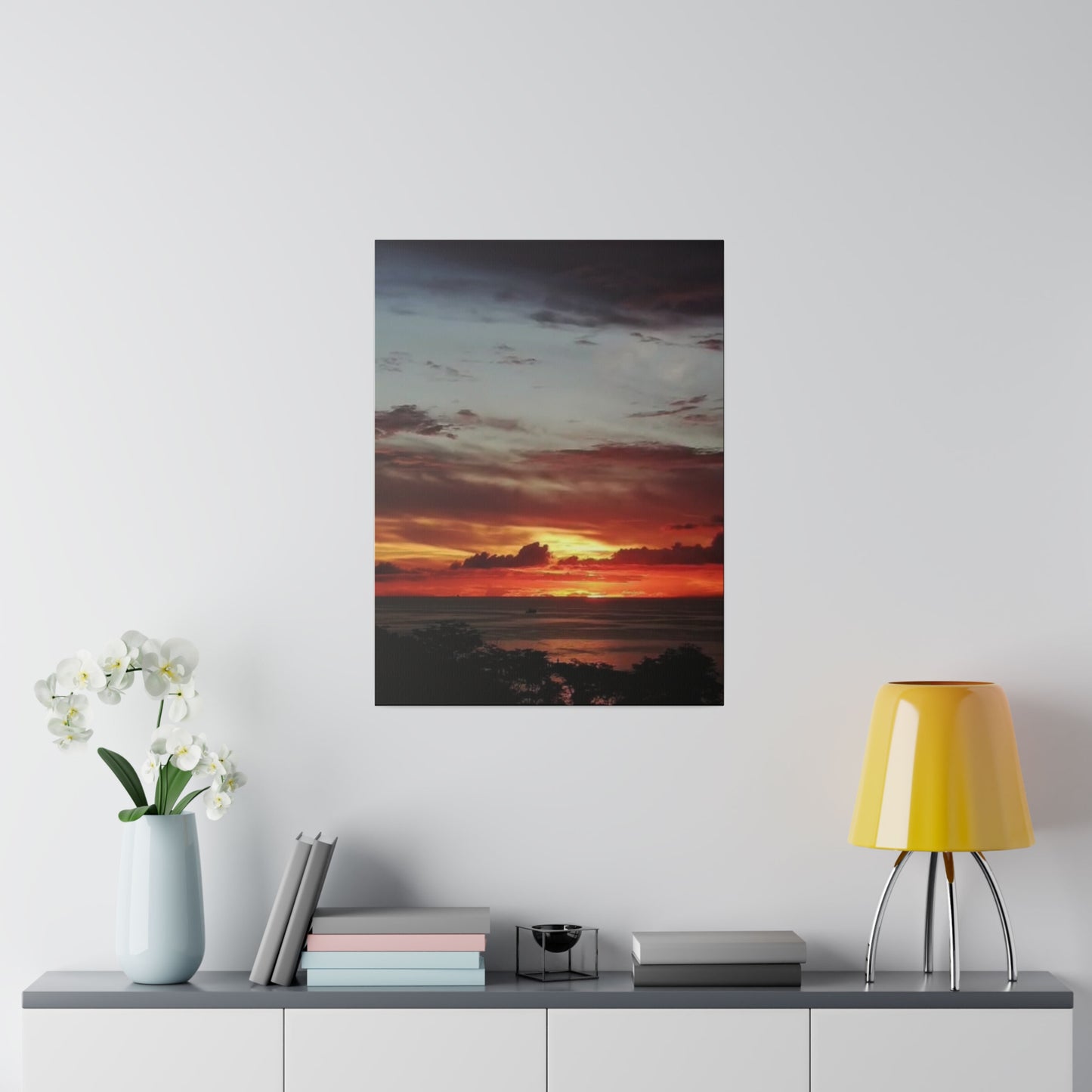 Sunset on a Matte Canvas, Stretched, 0.75"