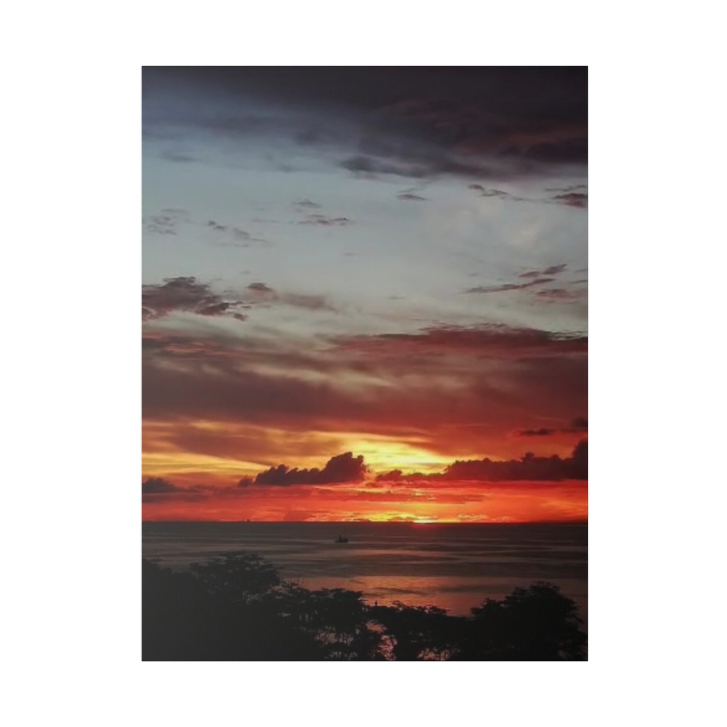 Sunset on a Matte Canvas, Stretched, 0.75"