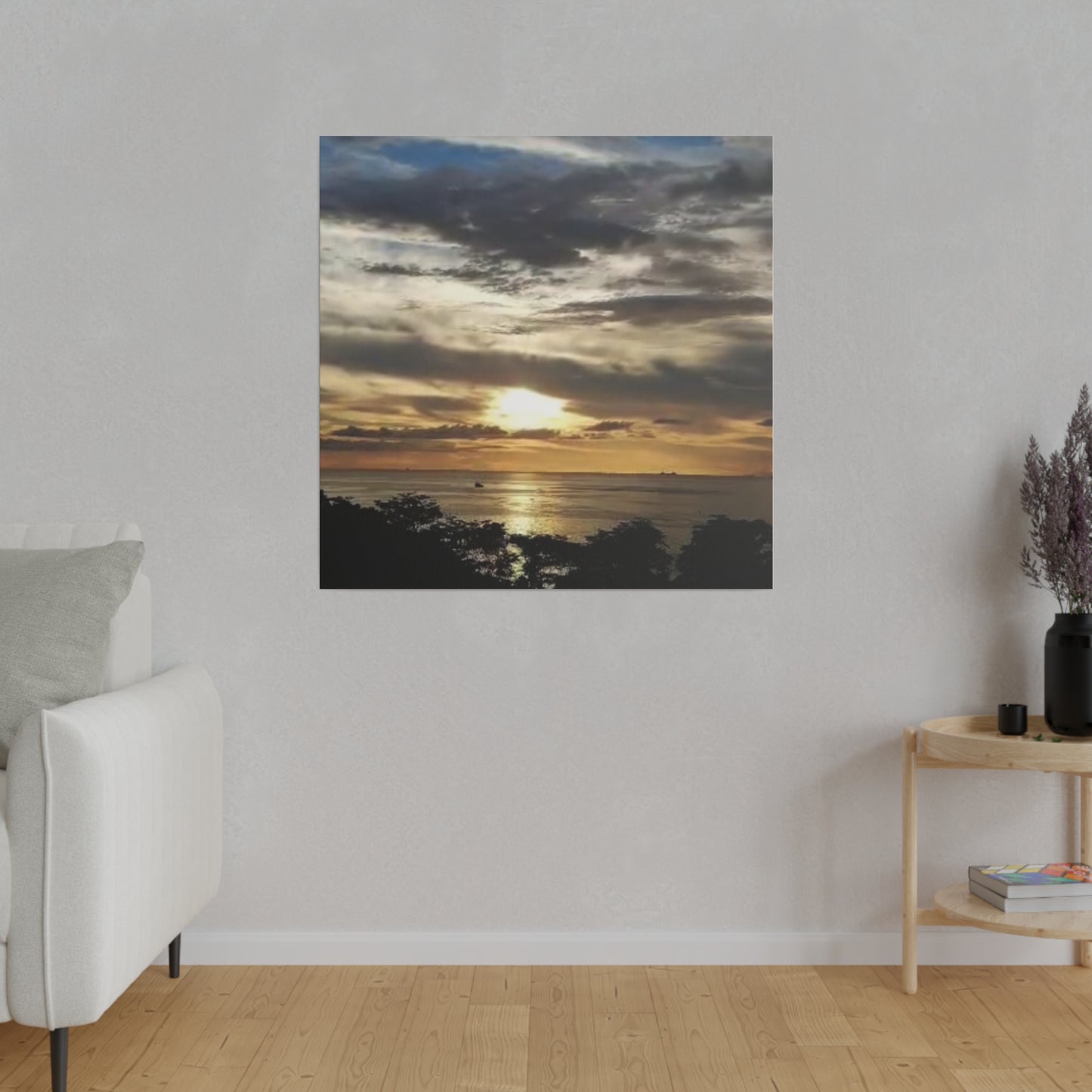 Sunrise on a Matte Canvas, Stretched, 0.75"