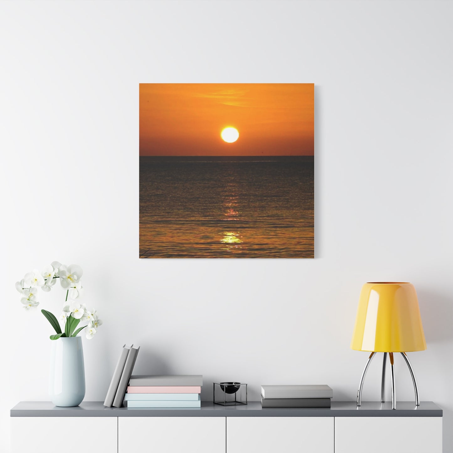 Sunset on a Matte Canvas, Stretched, 1.25"