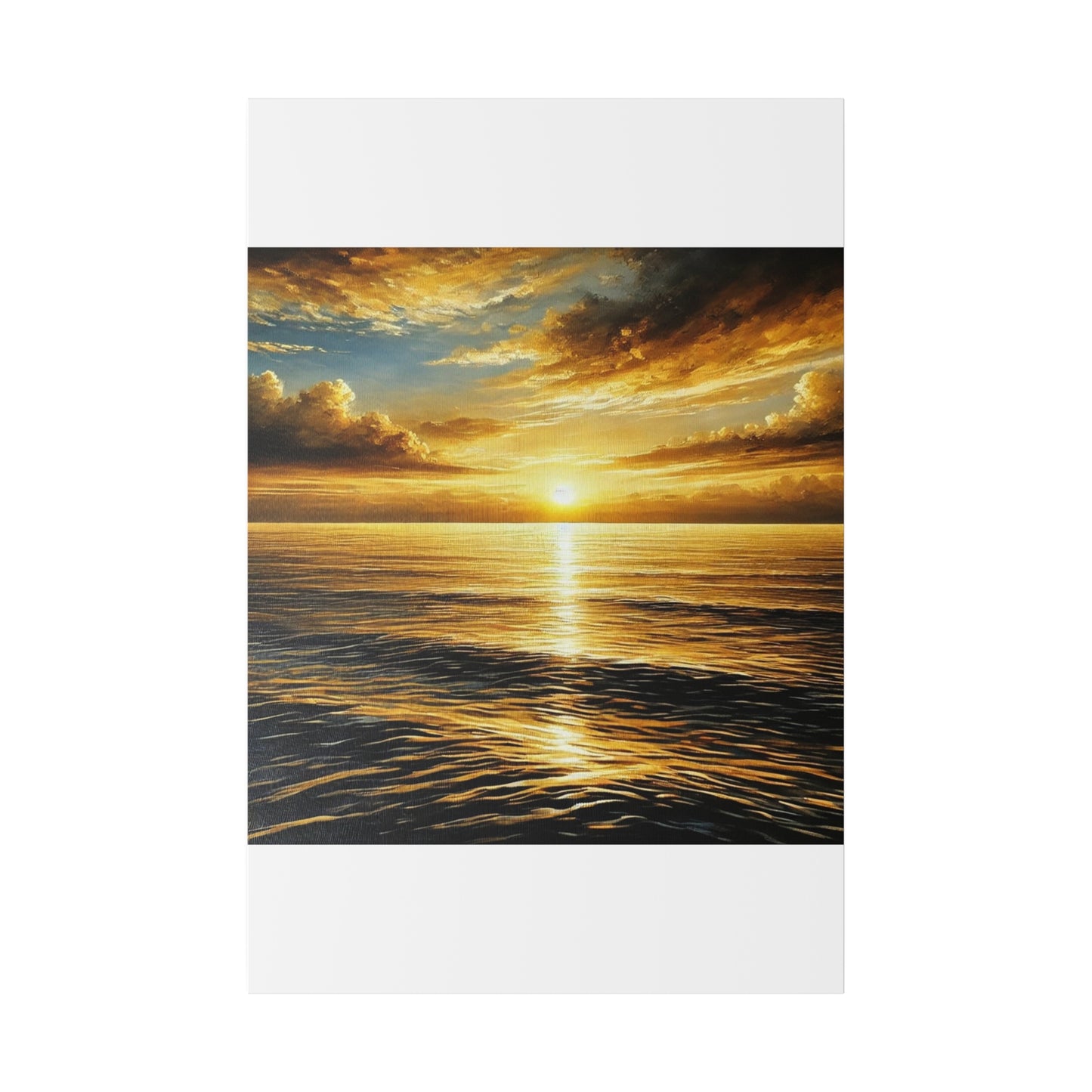 Sunset on a Matte Canvas, Stretched, 0.75"