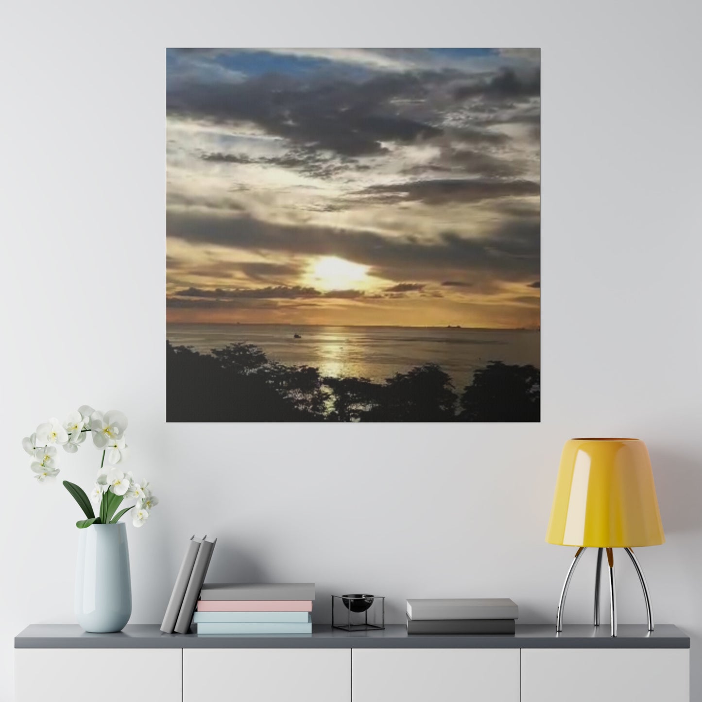 Sunrise on a Matte Canvas, Stretched, 0.75"