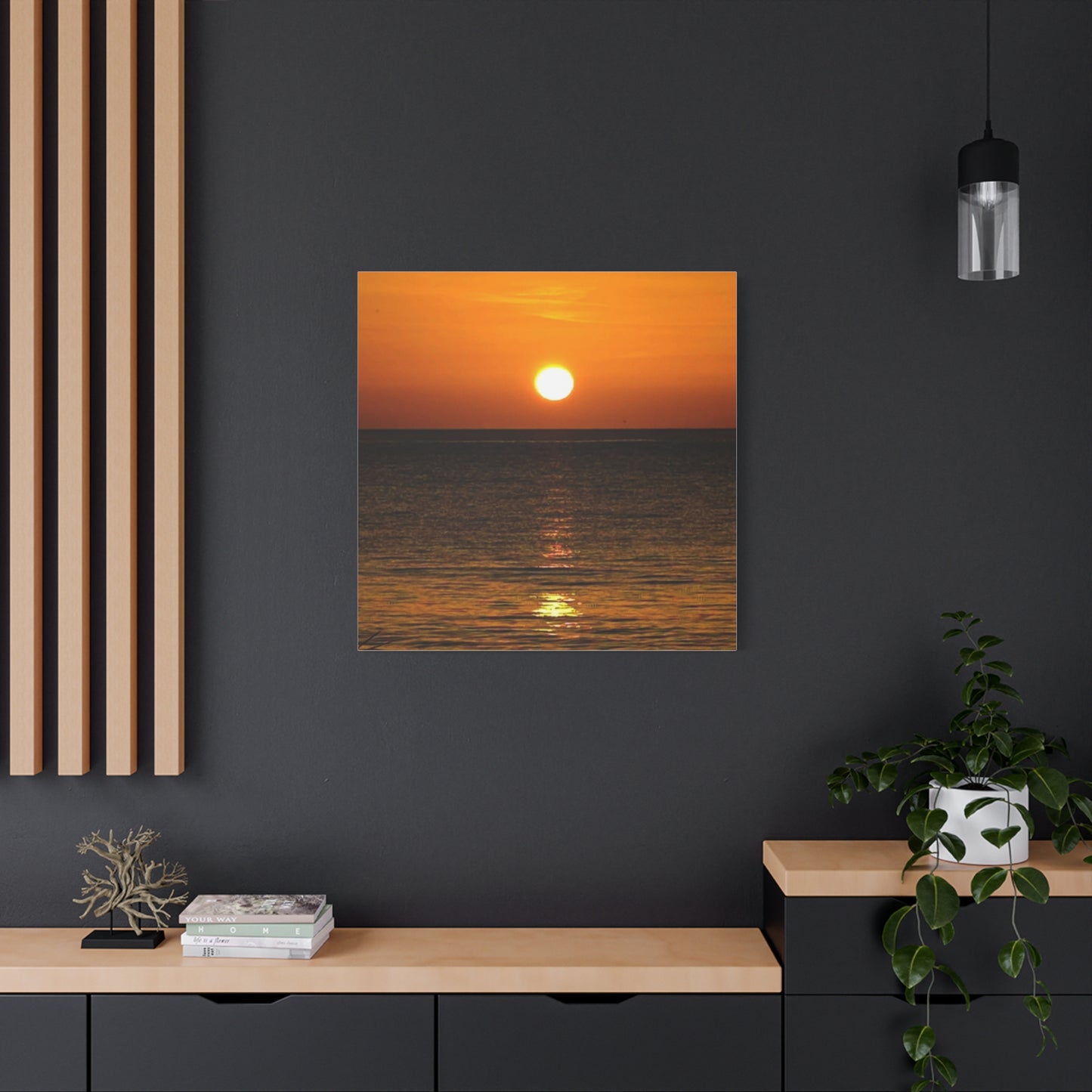 Sunset on a Matte Canvas, Stretched, 1.25"