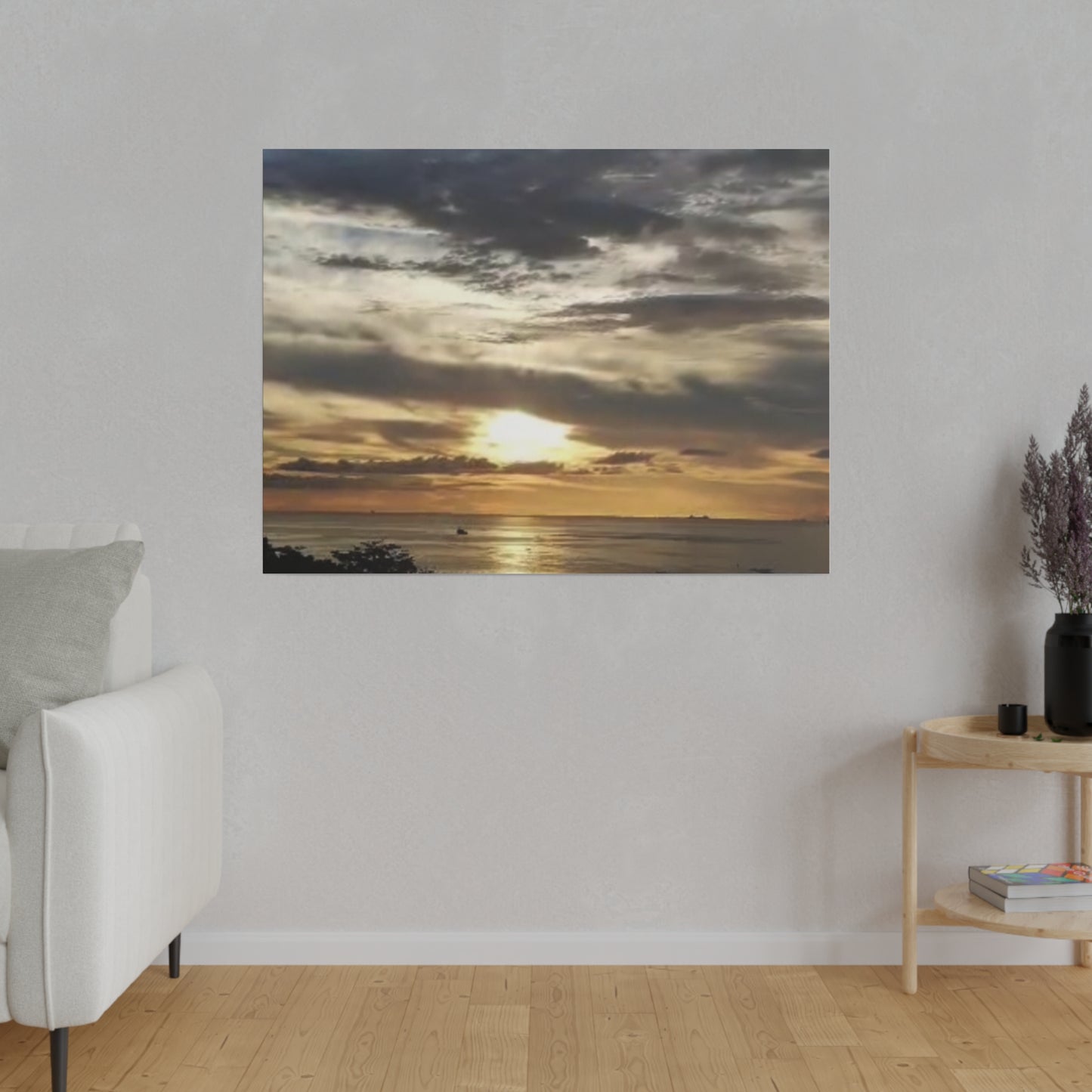 Sunrise on a Matte Canvas, Stretched, 0.75"