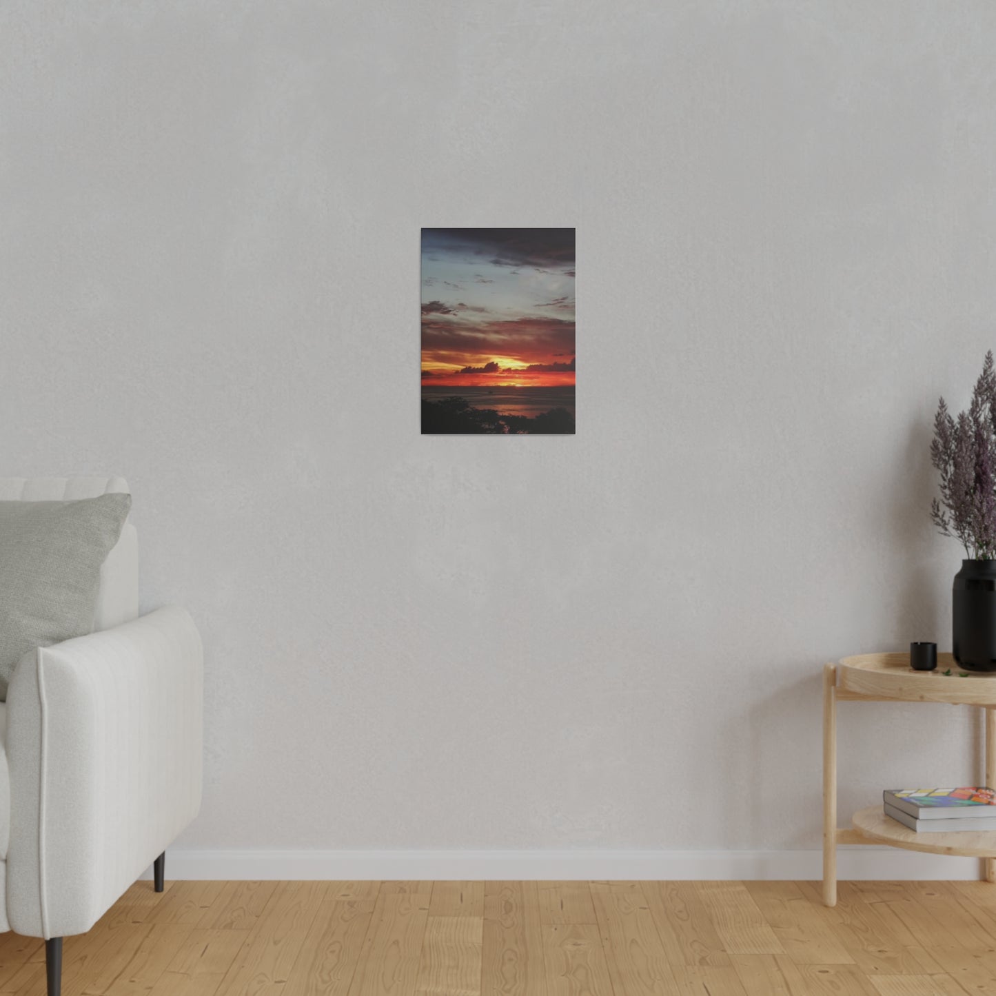 Sunset on a Matte Canvas, Stretched, 0.75"