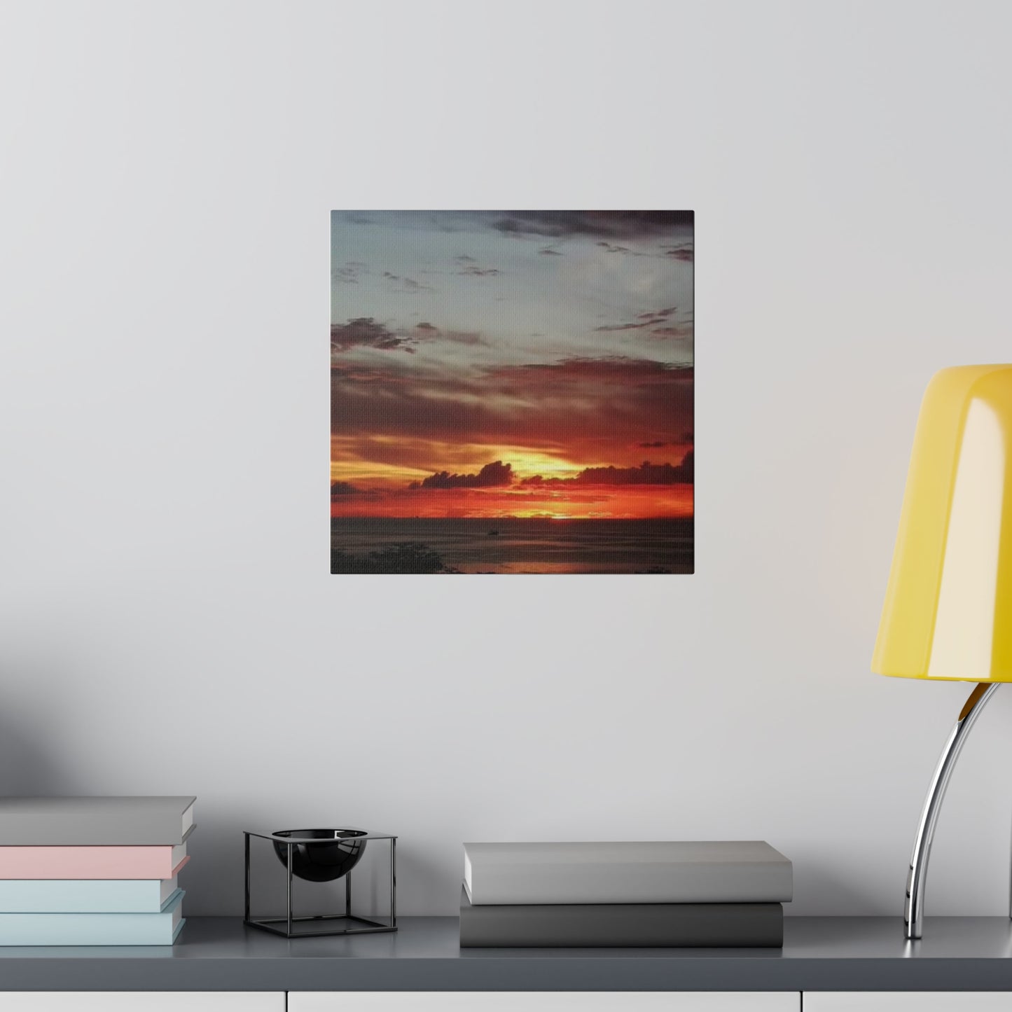 Sunset on a Matte Canvas, Stretched, 0.75"