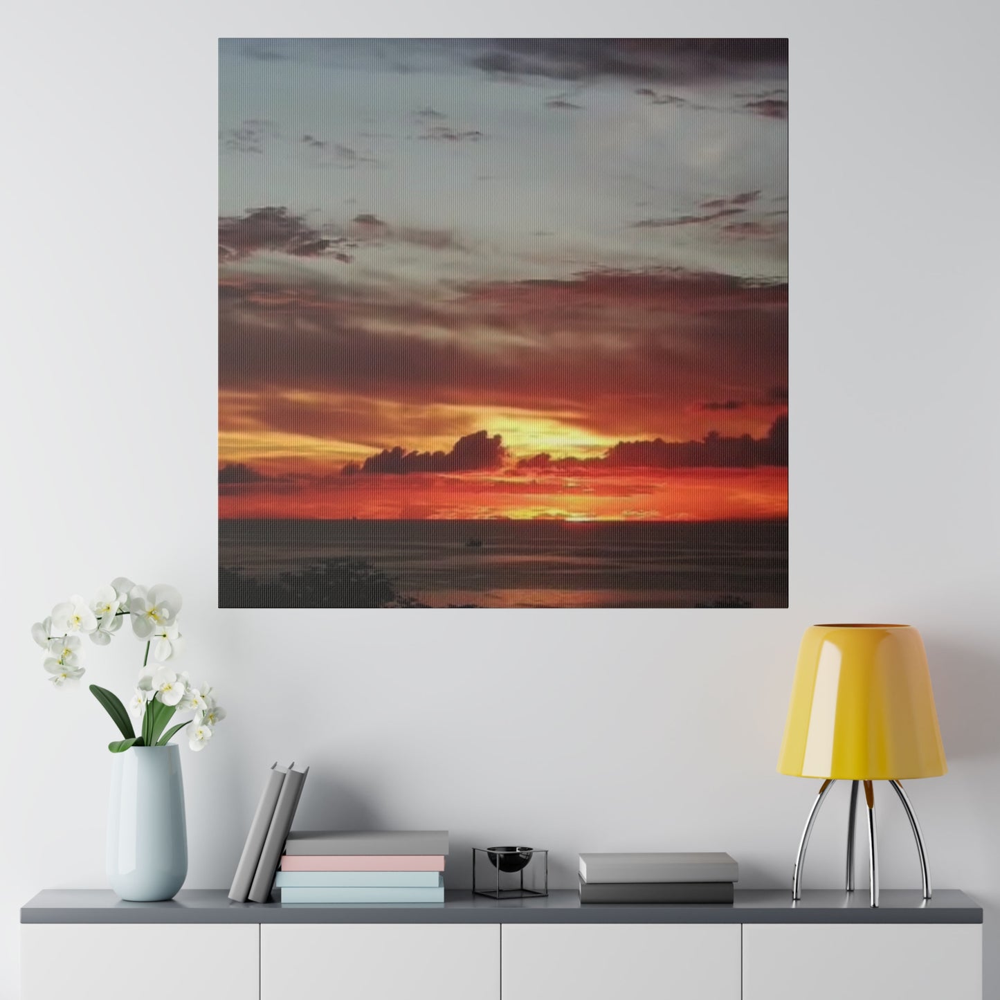 Sunset on a Matte Canvas, Stretched, 0.75"