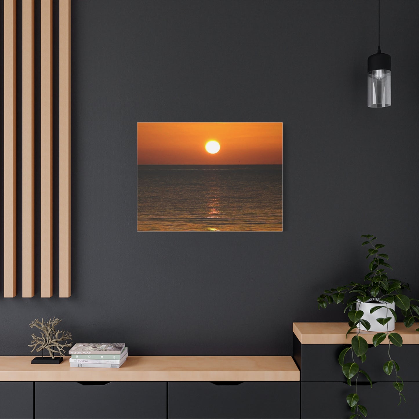 Sunset on a Matte Canvas, Stretched, 1.25"