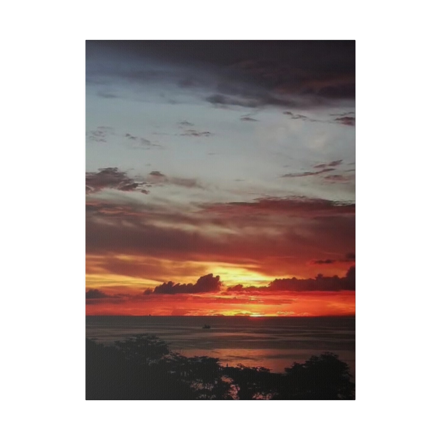 Sunset on a Matte Canvas, Stretched, 0.75"