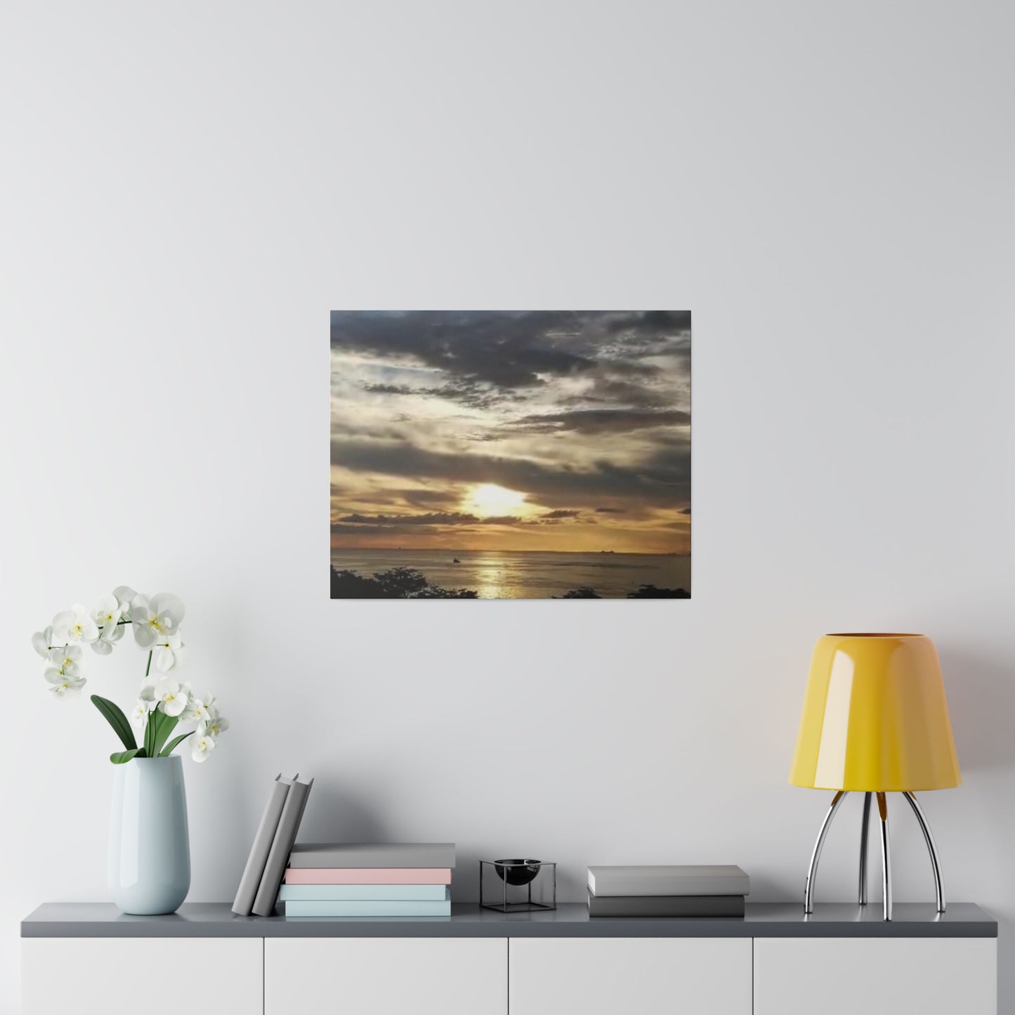 Sunrise on a Matte Canvas, Stretched, 0.75"