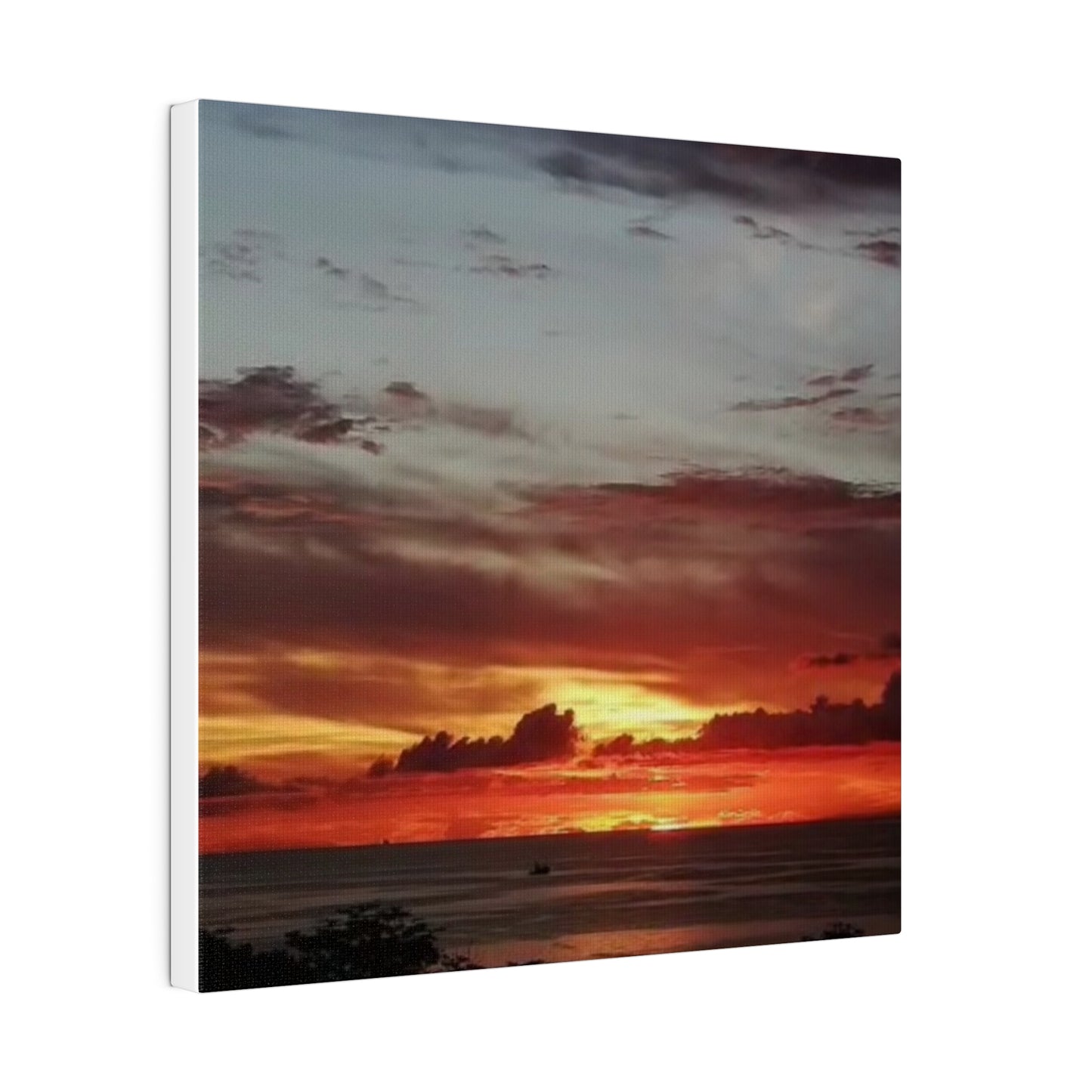 Sunset on a Matte Canvas, Stretched, 0.75"