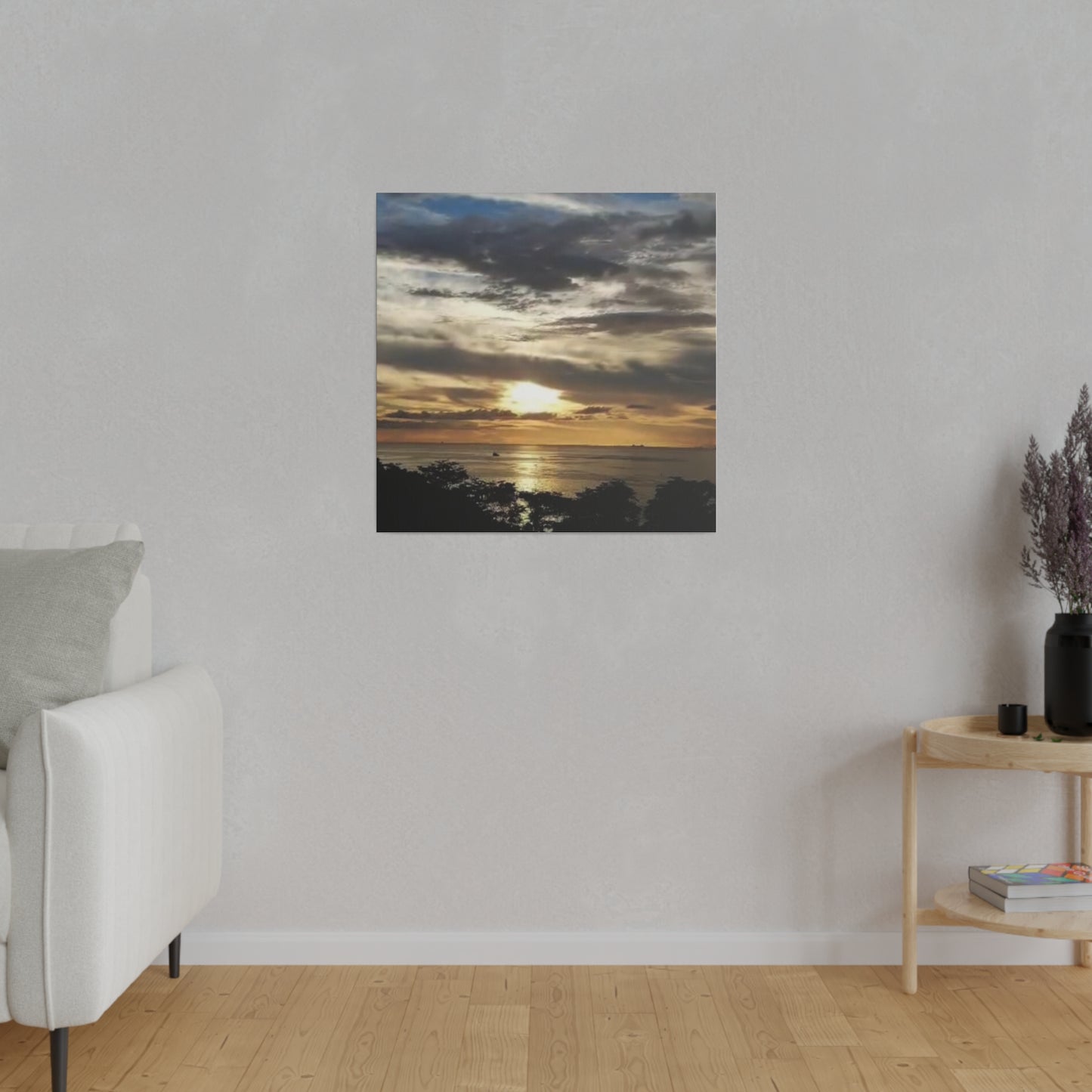 Sunrise on a Matte Canvas, Stretched, 0.75"