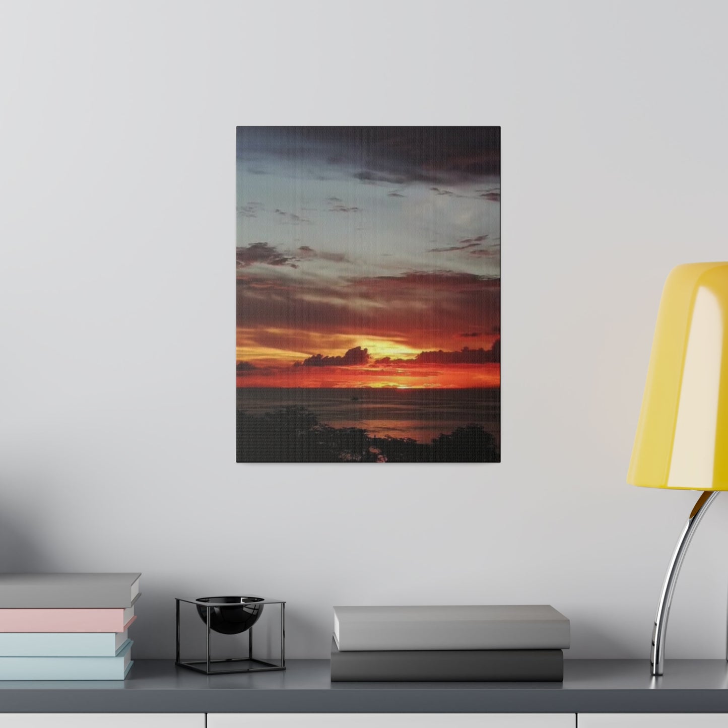 Sunset on a Matte Canvas, Stretched, 0.75"