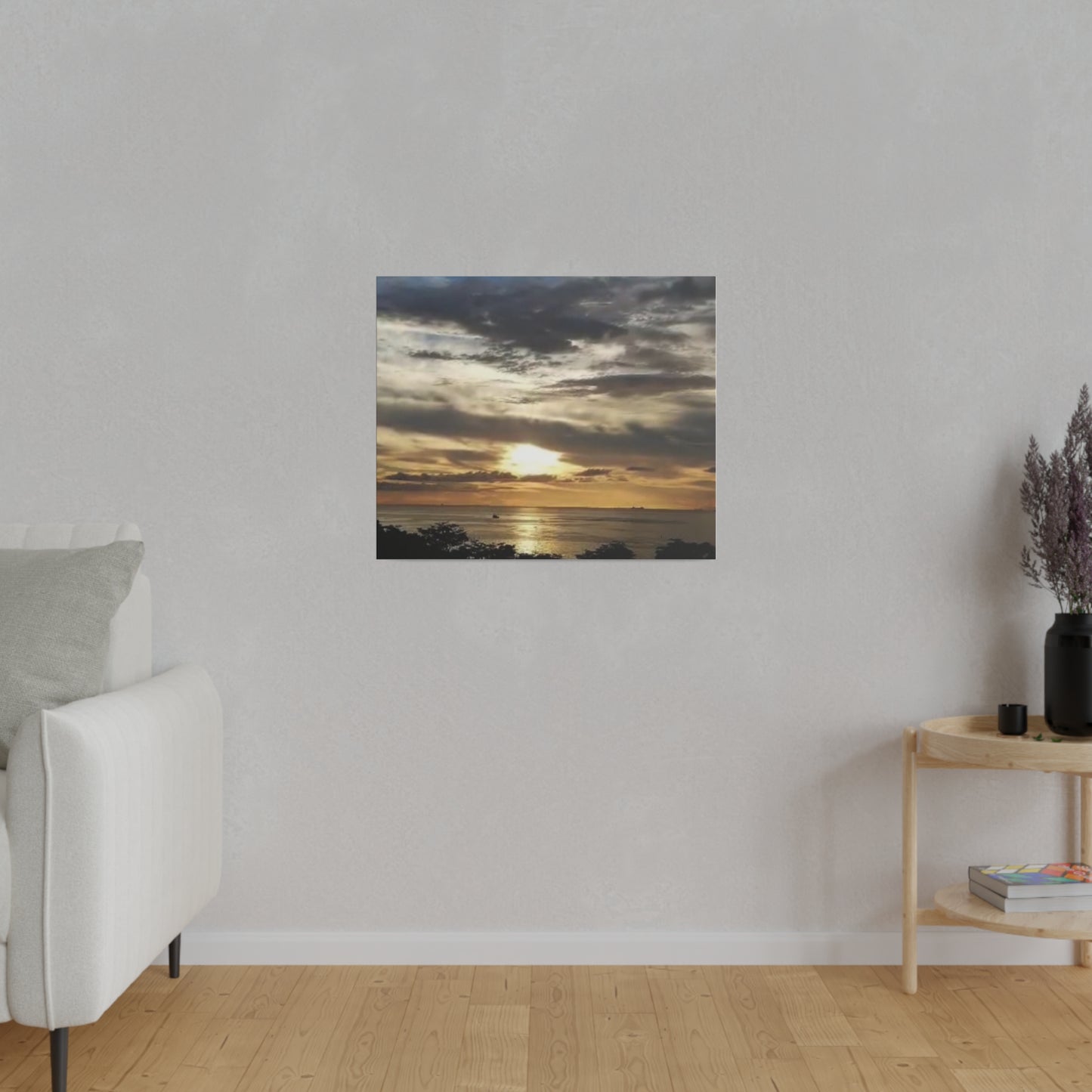 Sunrise on a Matte Canvas, Stretched, 0.75"