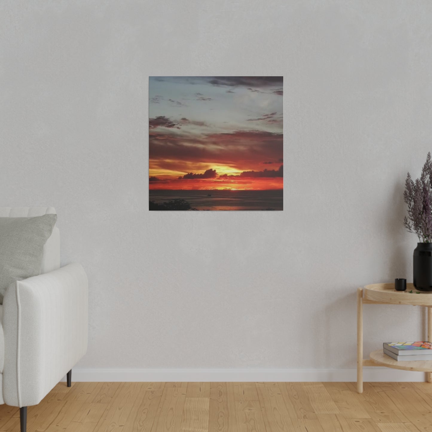 Sunset on a Matte Canvas, Stretched, 0.75"