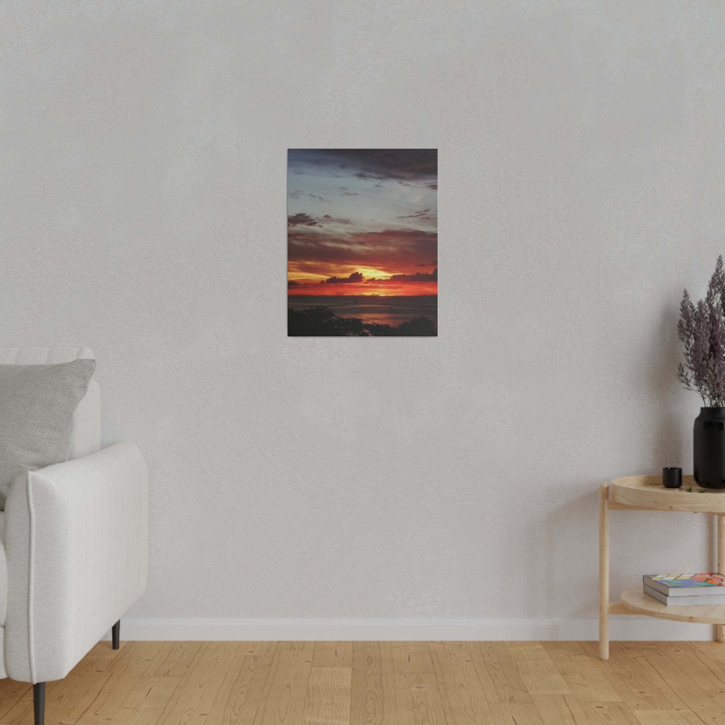 Sunset on a Matte Canvas, Stretched, 0.75"