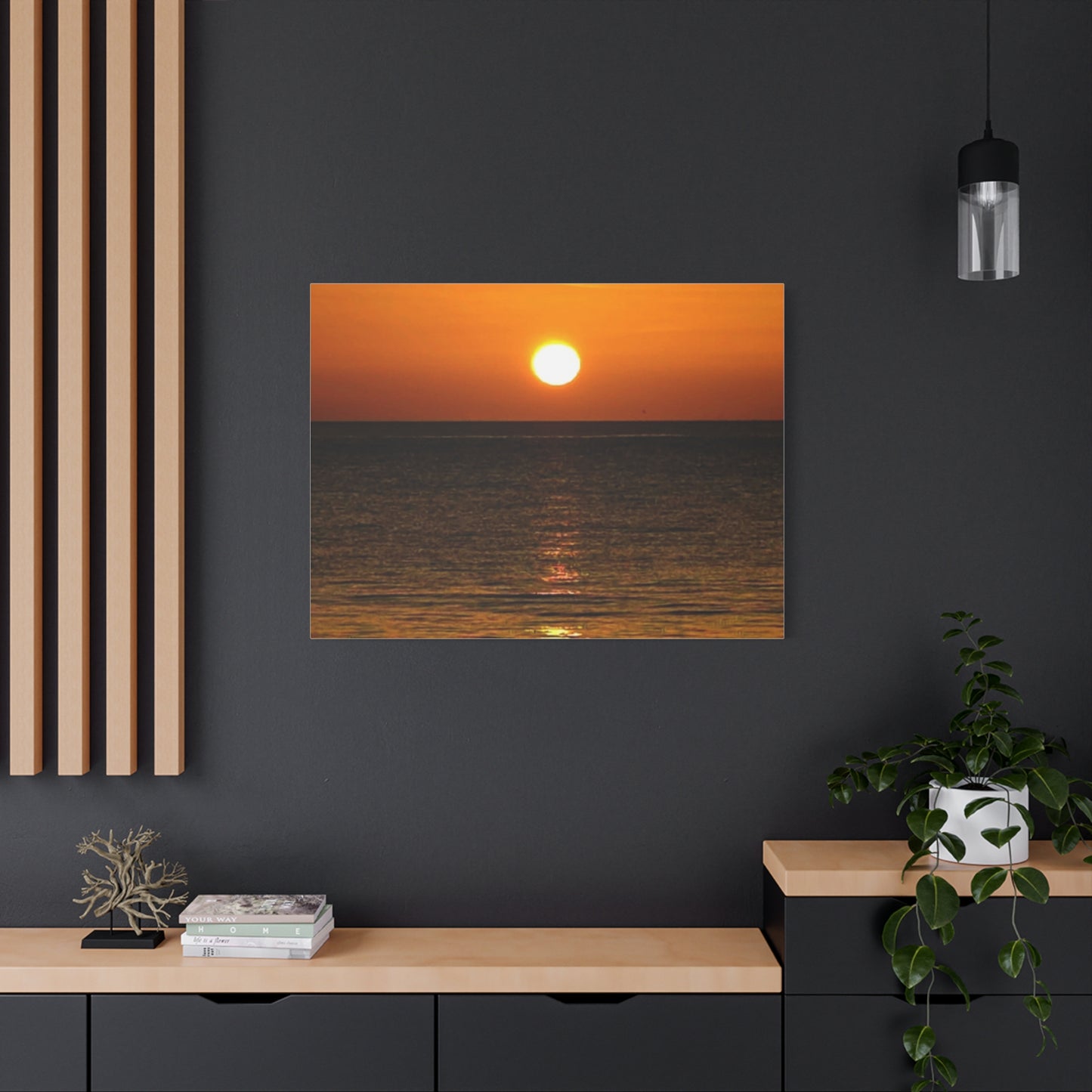 Sunset on a Matte Canvas, Stretched, 1.25"