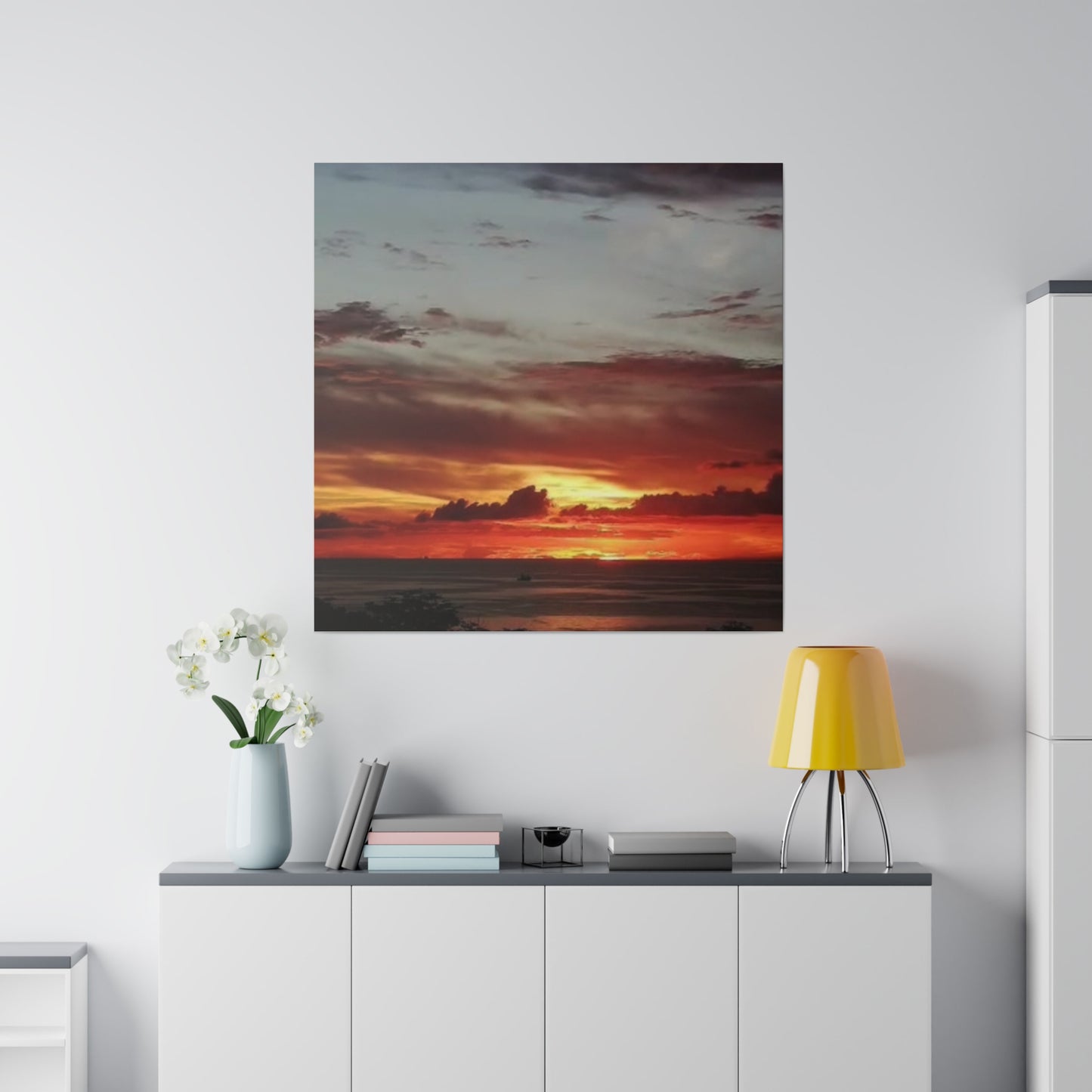 Sunset on a Matte Canvas, Stretched, 0.75"