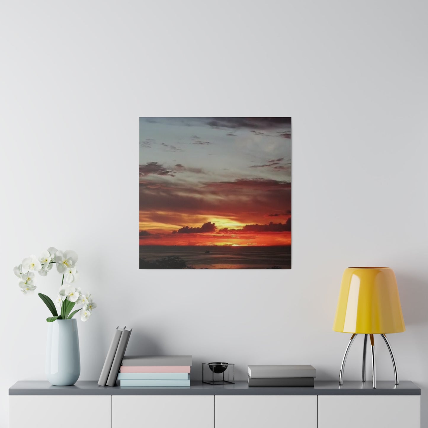 Sunset on a Matte Canvas, Stretched, 0.75"