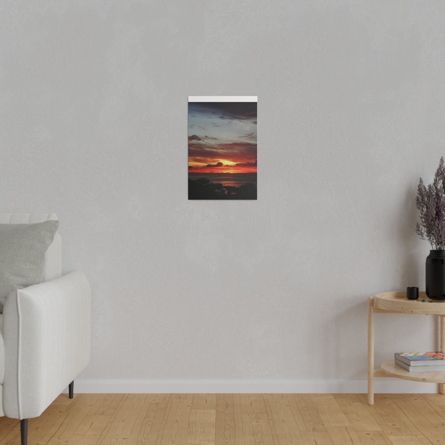 Sunset on a Matte Canvas, Stretched, 0.75"