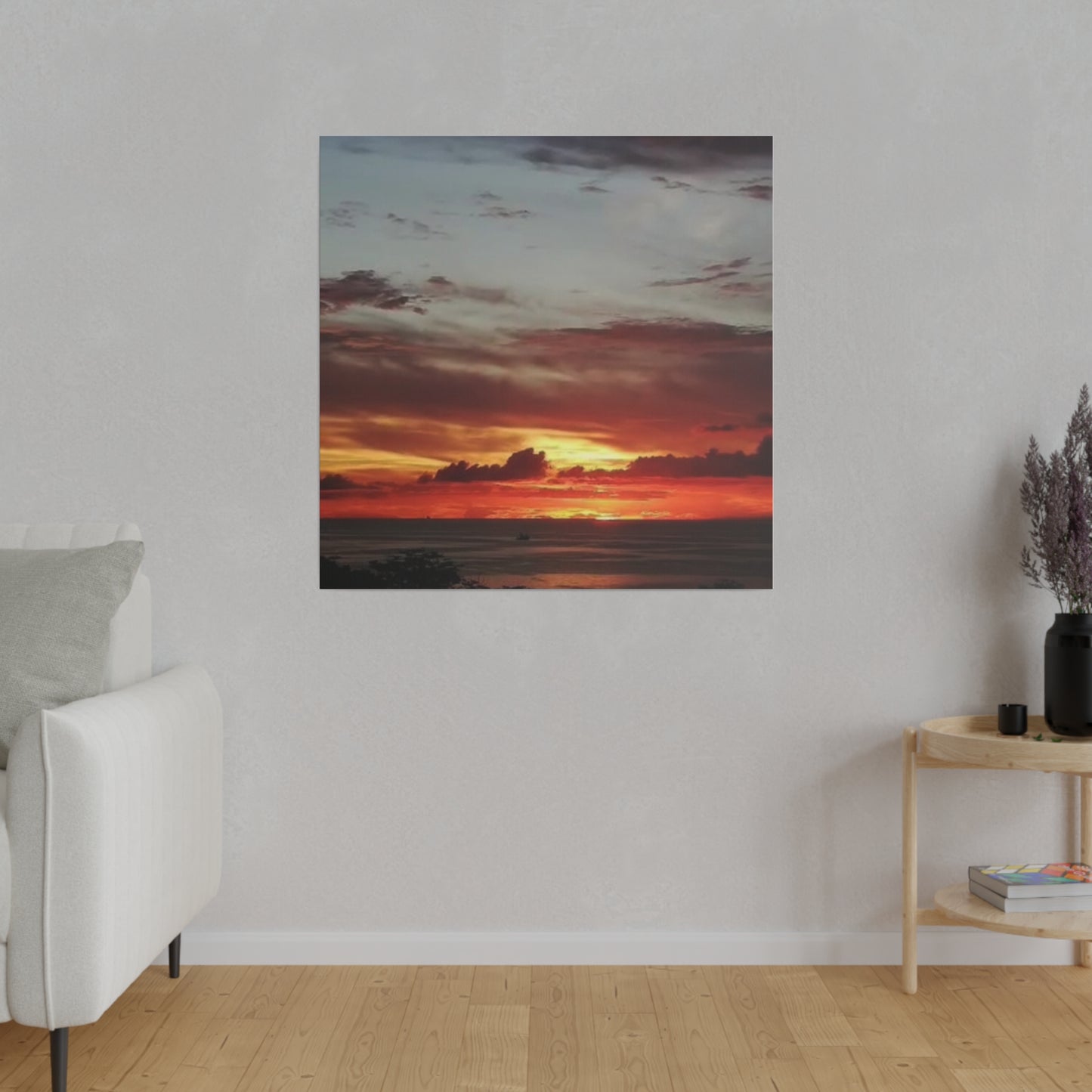 Sunset on a Matte Canvas, Stretched, 0.75"