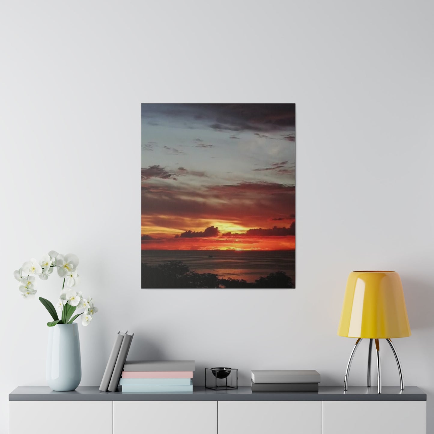 Sunset on a Matte Canvas, Stretched, 0.75"