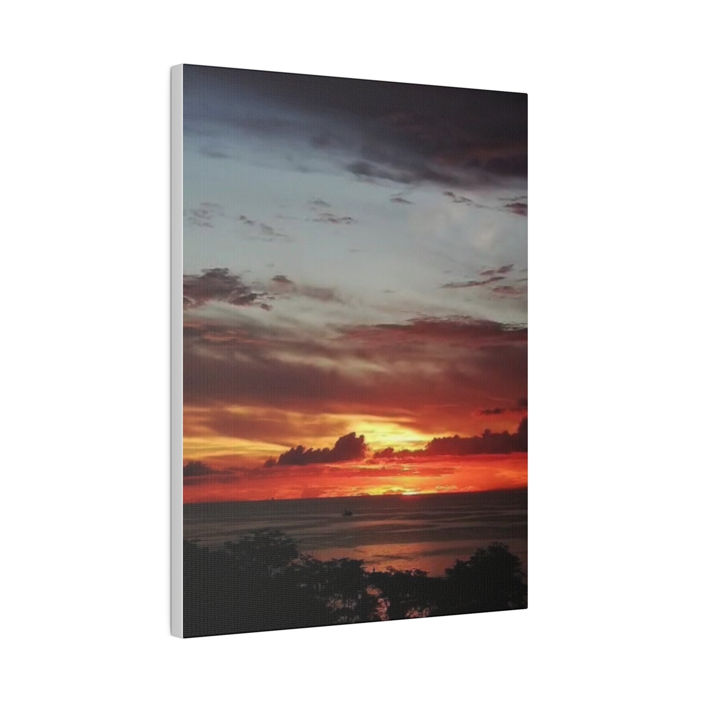 Sunset on a Matte Canvas, Stretched, 0.75"