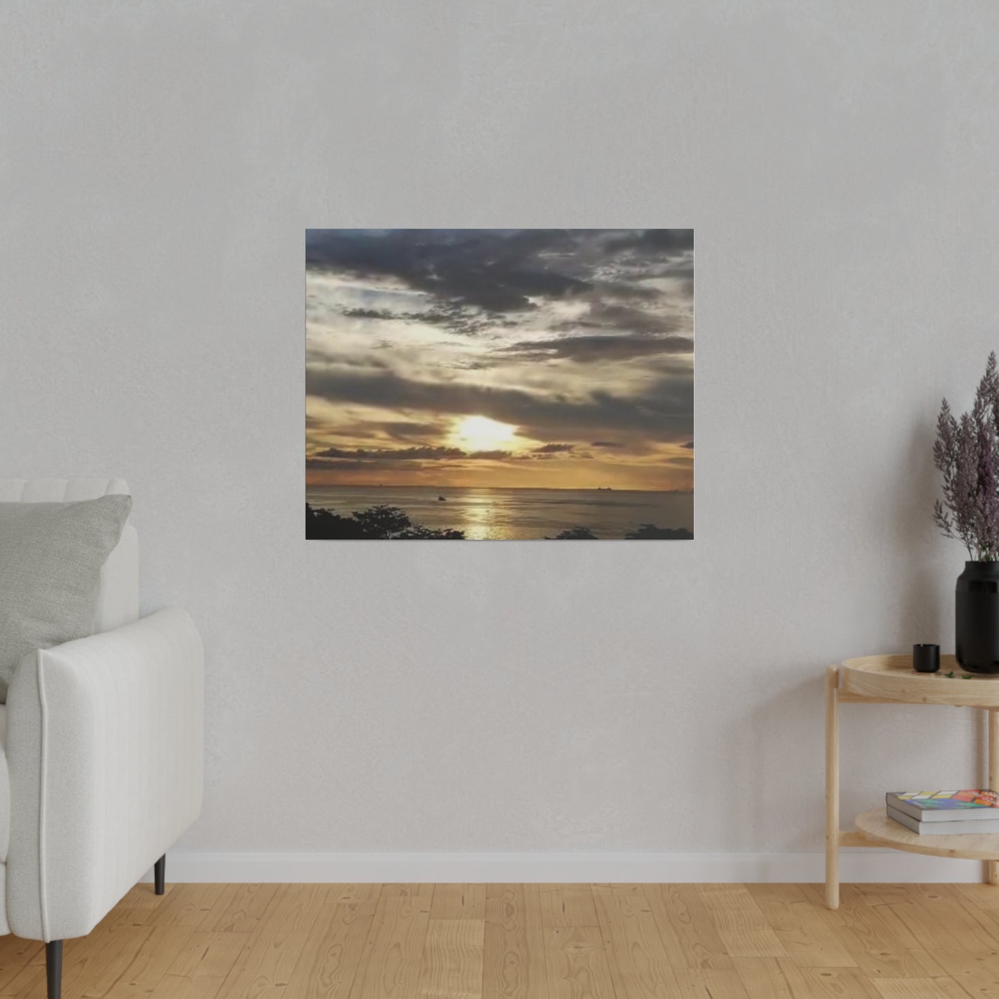 Sunrise on a Matte Canvas, Stretched, 0.75"