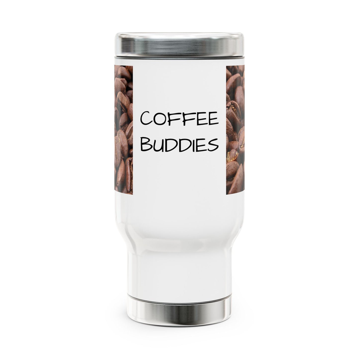 Stainless Steel Travel Mug with Handle, 14oz