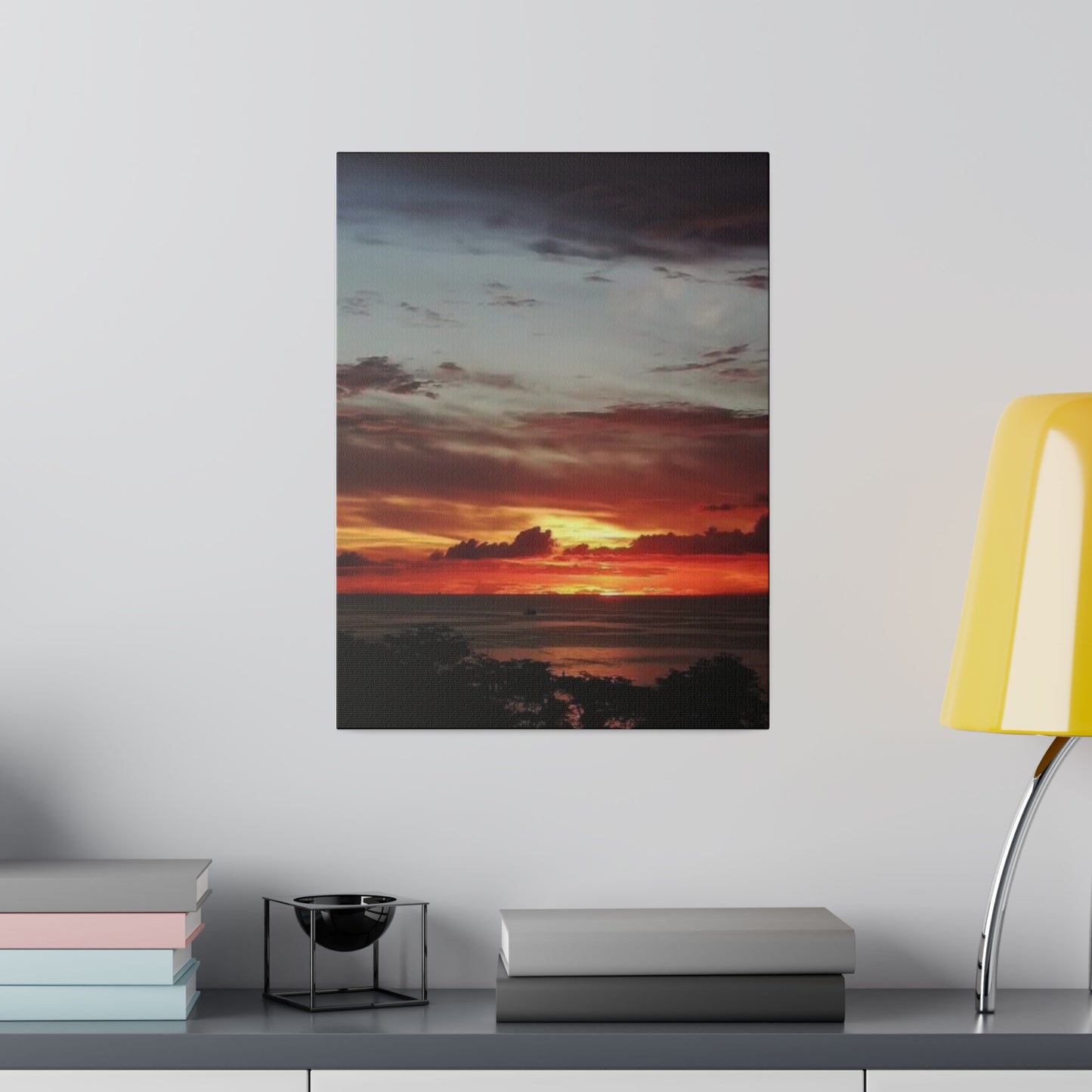 Sunset on a Matte Canvas, Stretched, 0.75"