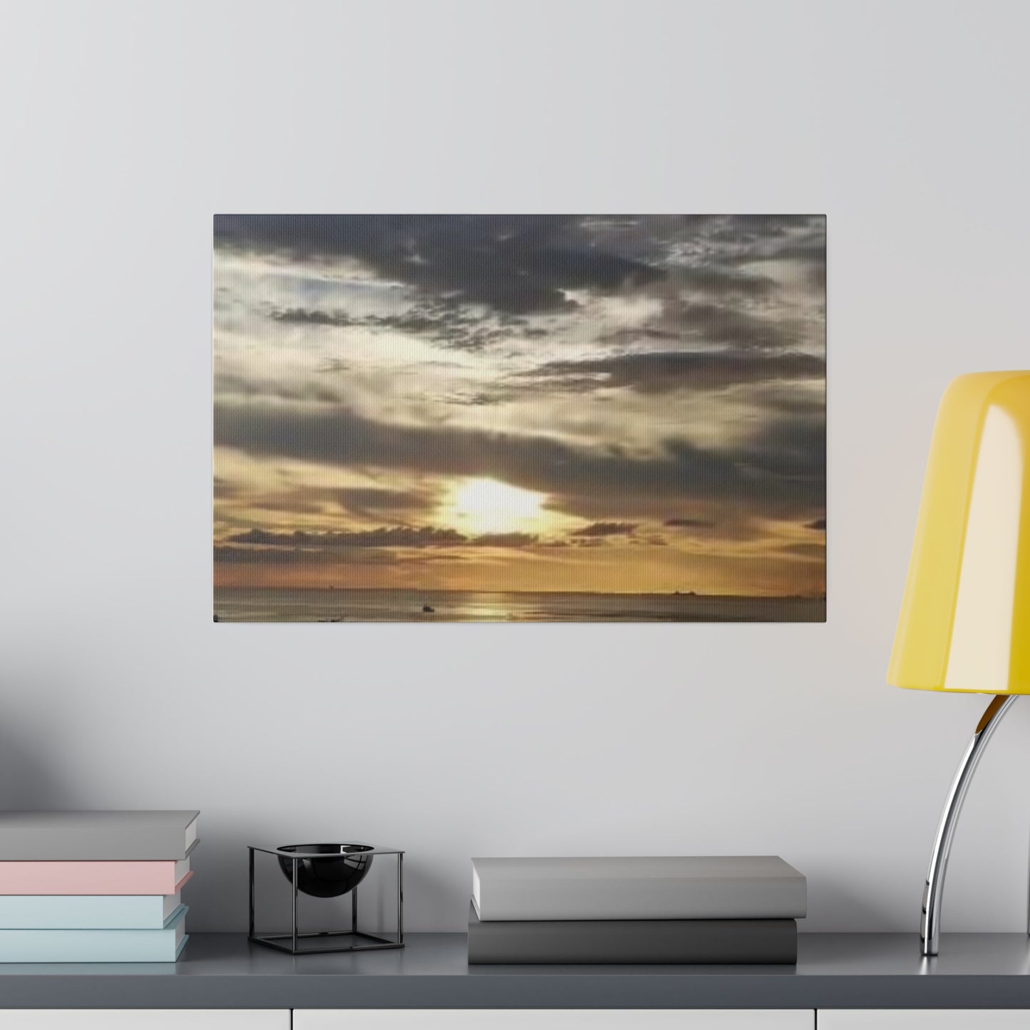 Sunrise on a Matte Canvas, Stretched, 0.75"